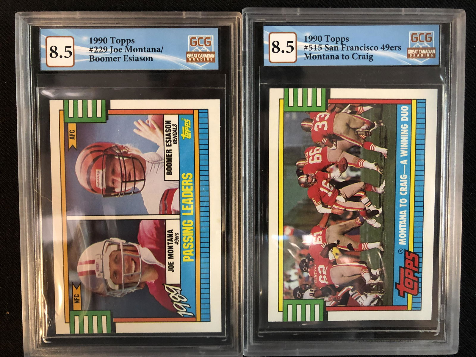 GCG HIGH GRADE JOE MONTANA CARD LOT (1 of 1)