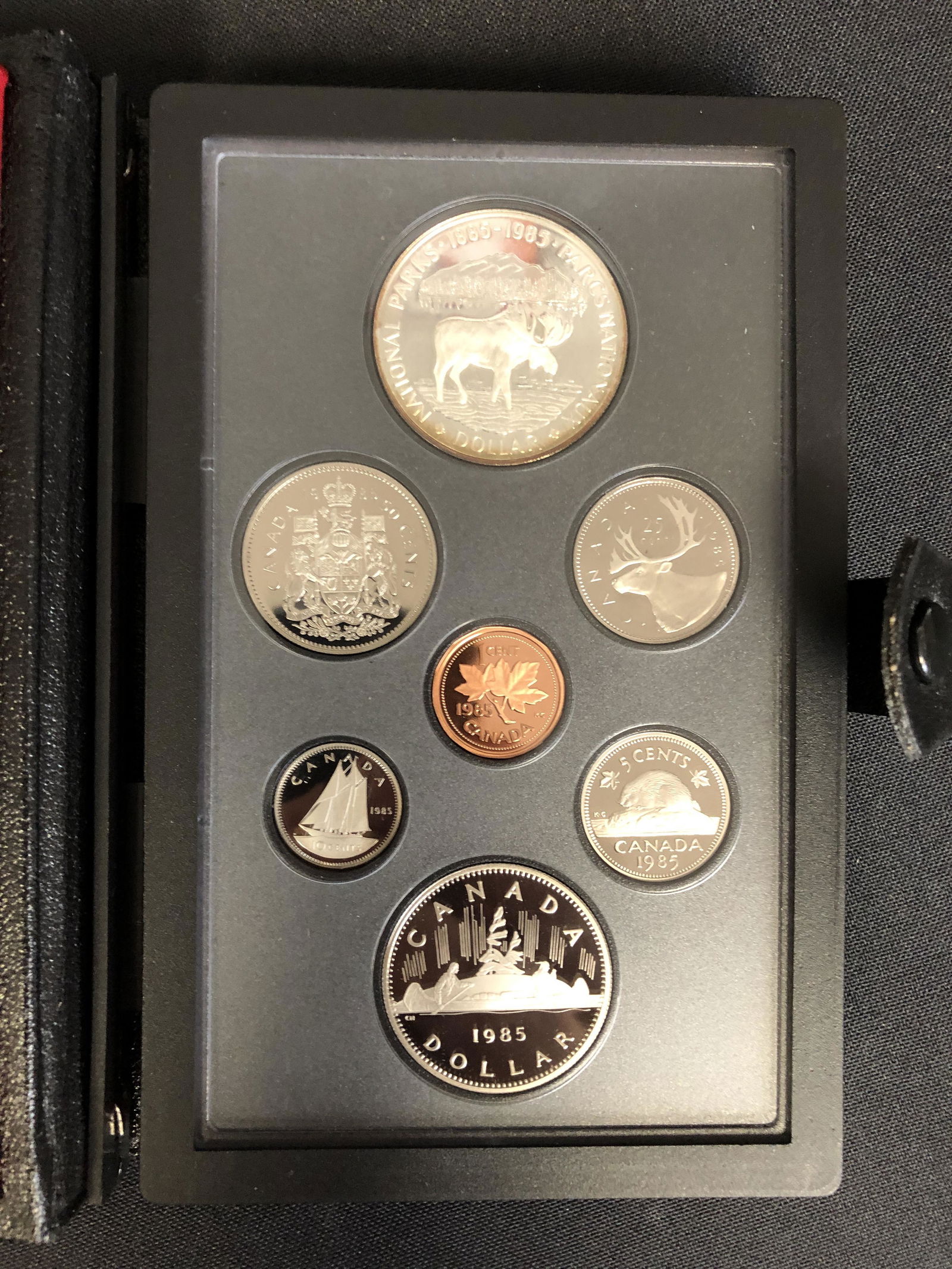 .800 SILVER 1985 CANADIAN PROOF DOUBLE DOLLAR COIN SET W/CASE (1 of 2)