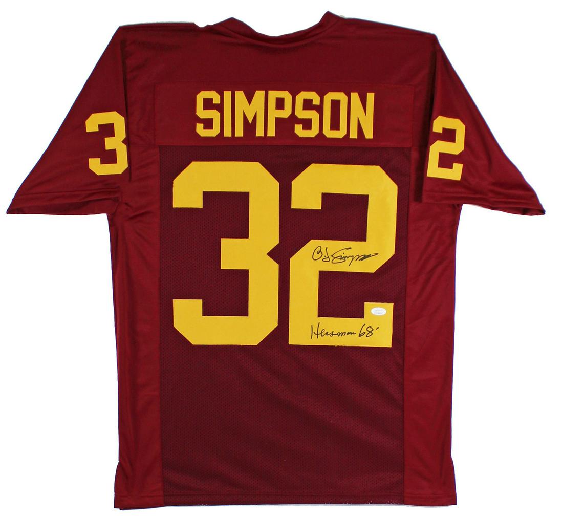 O.J. SIMPSON SIGNED USC PRO STYLE JERSEY (JSA COA) (1 of 3)