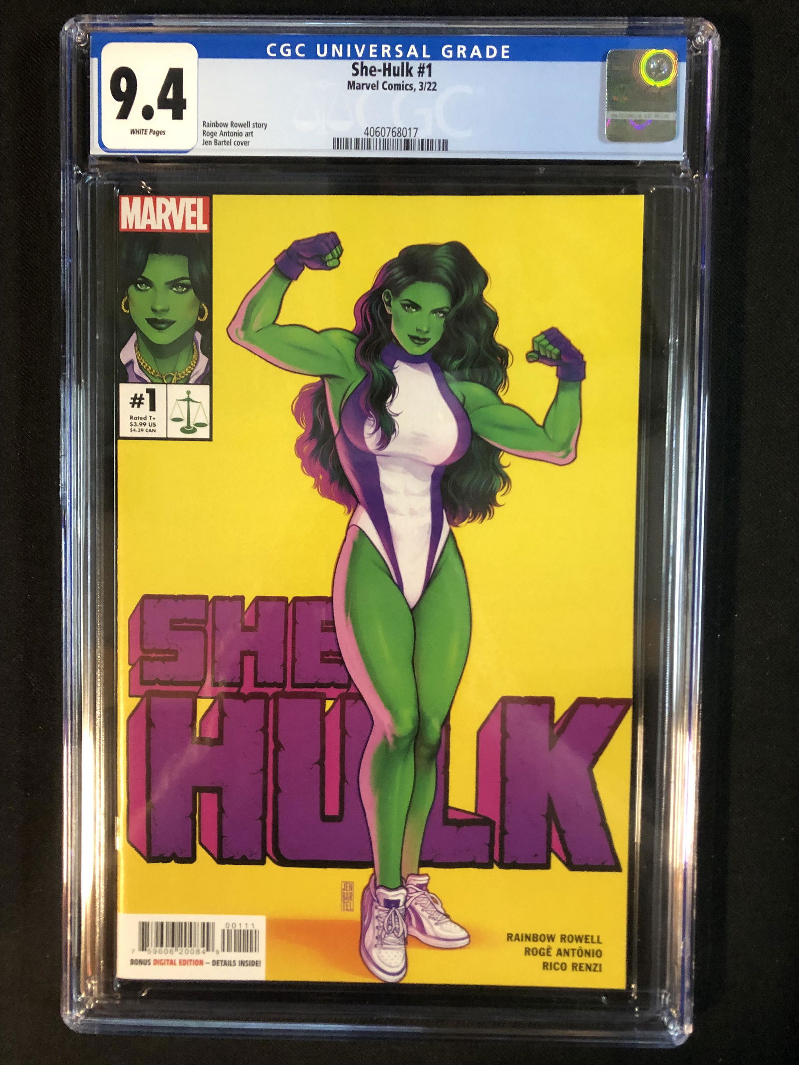 SHE-HULK NO.1 CGC 9.4 (MARVEL COMICS, 2022) (1 of 1)