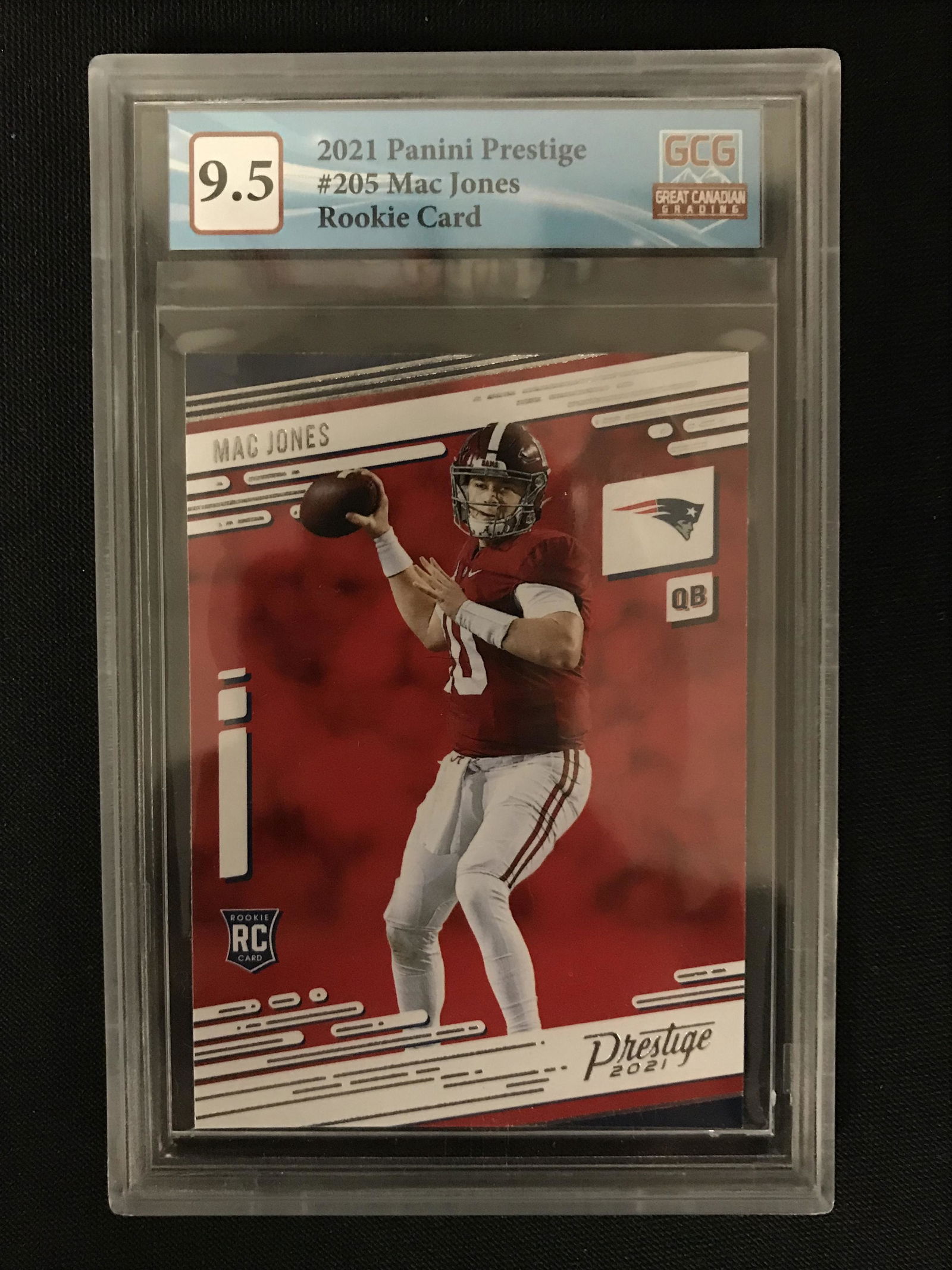 2021 PANINI PRESTIGE NO.205 MAC JONES RC (GCG 9.5) (1 of 1)
