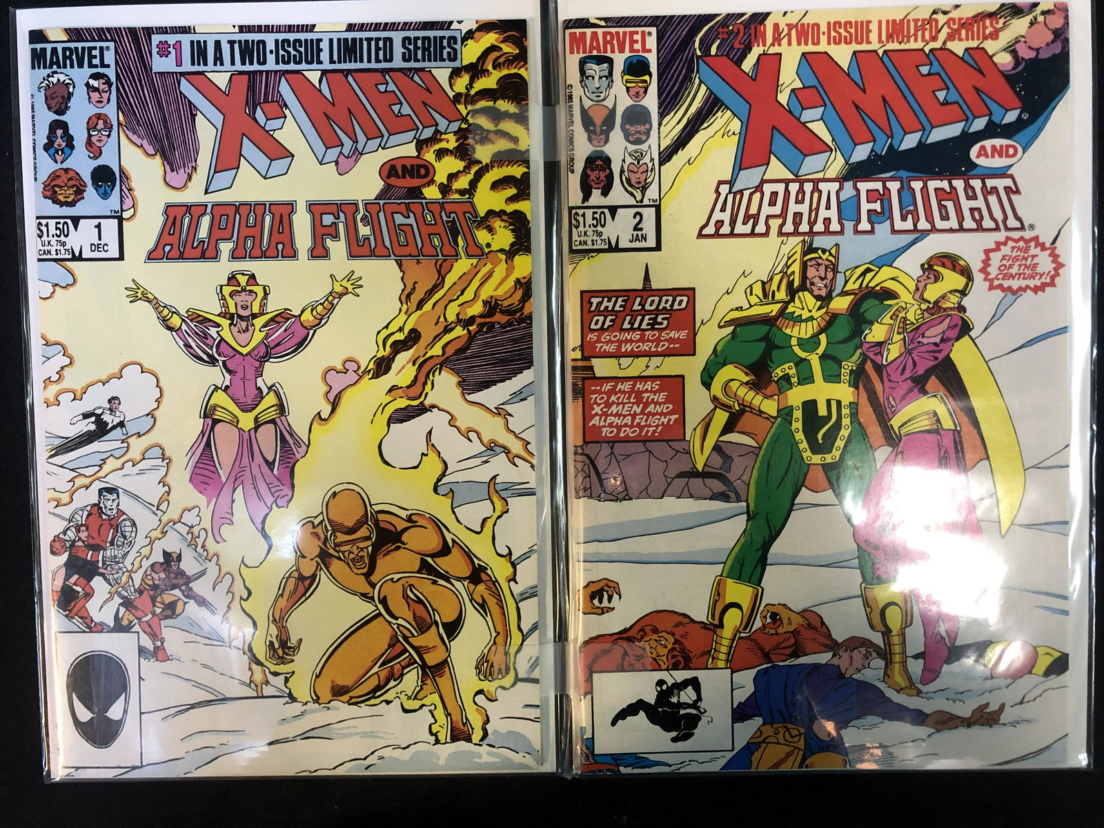 X-MEN AND ALPHA FLIGHT NO.1 AND NO.2 (MARVEL COMICS) (1 of 1)