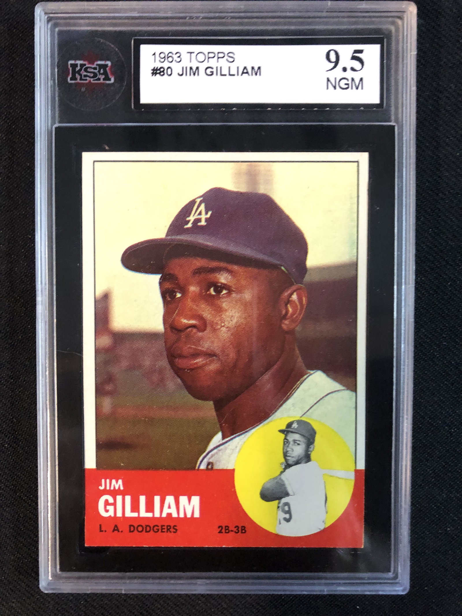 1963 TOPPS NO.80 JIM GILLIAM (KSA 8) (1 of 1)