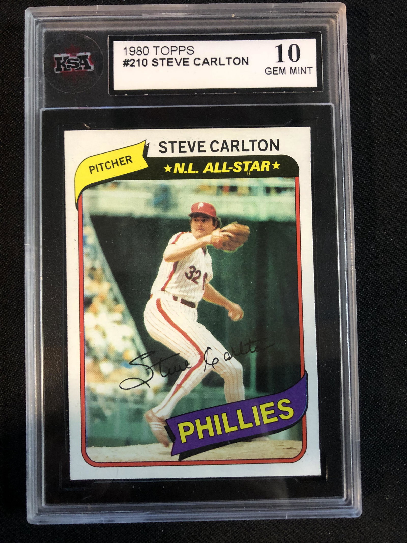 1980 TOPPS NO.210 STEVE CARLTON (KSA 10) (1 of 2)