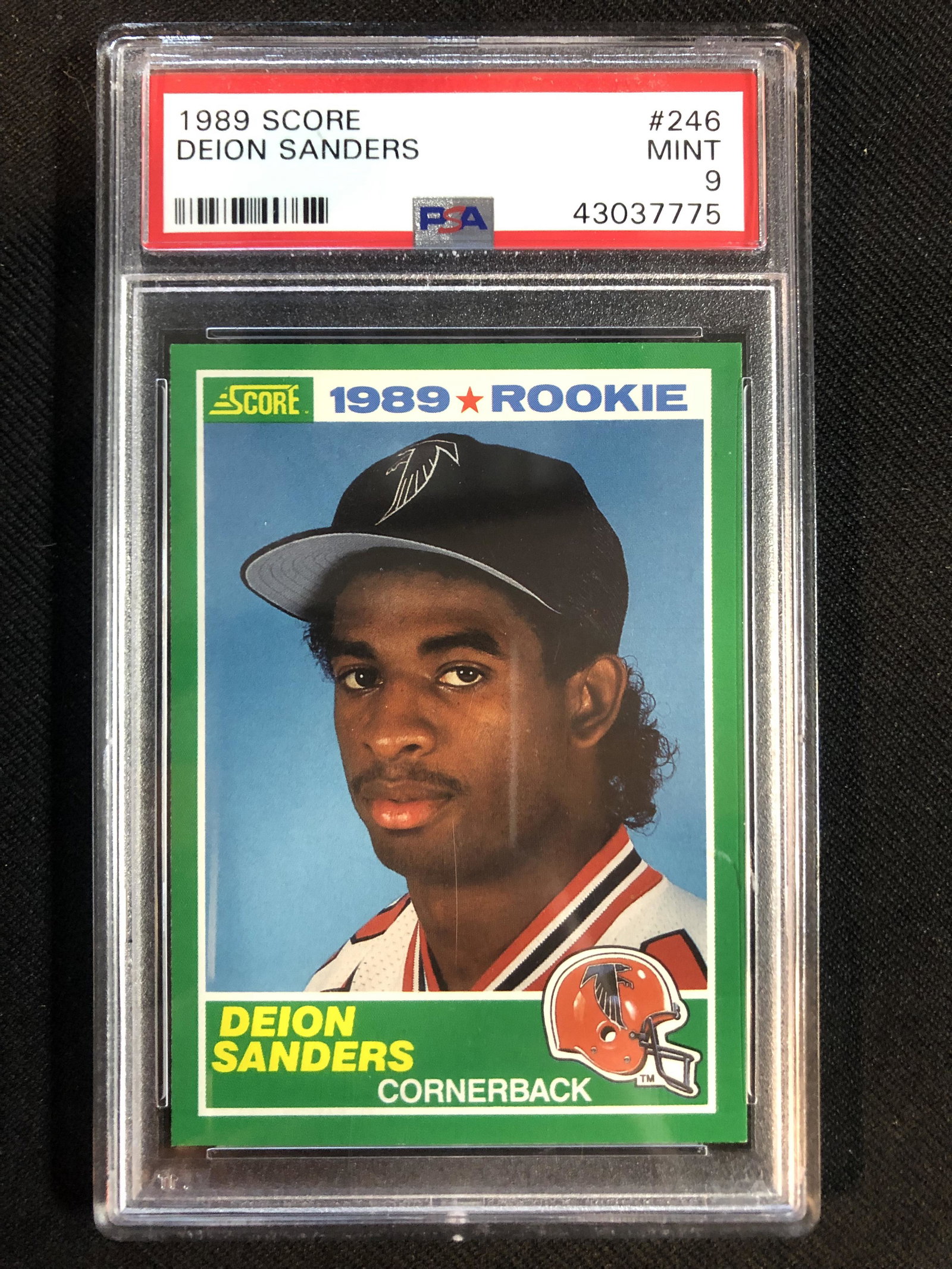 1989 SCORE NO.246 DEION SANDERS (PSA 9) (1 of 1)