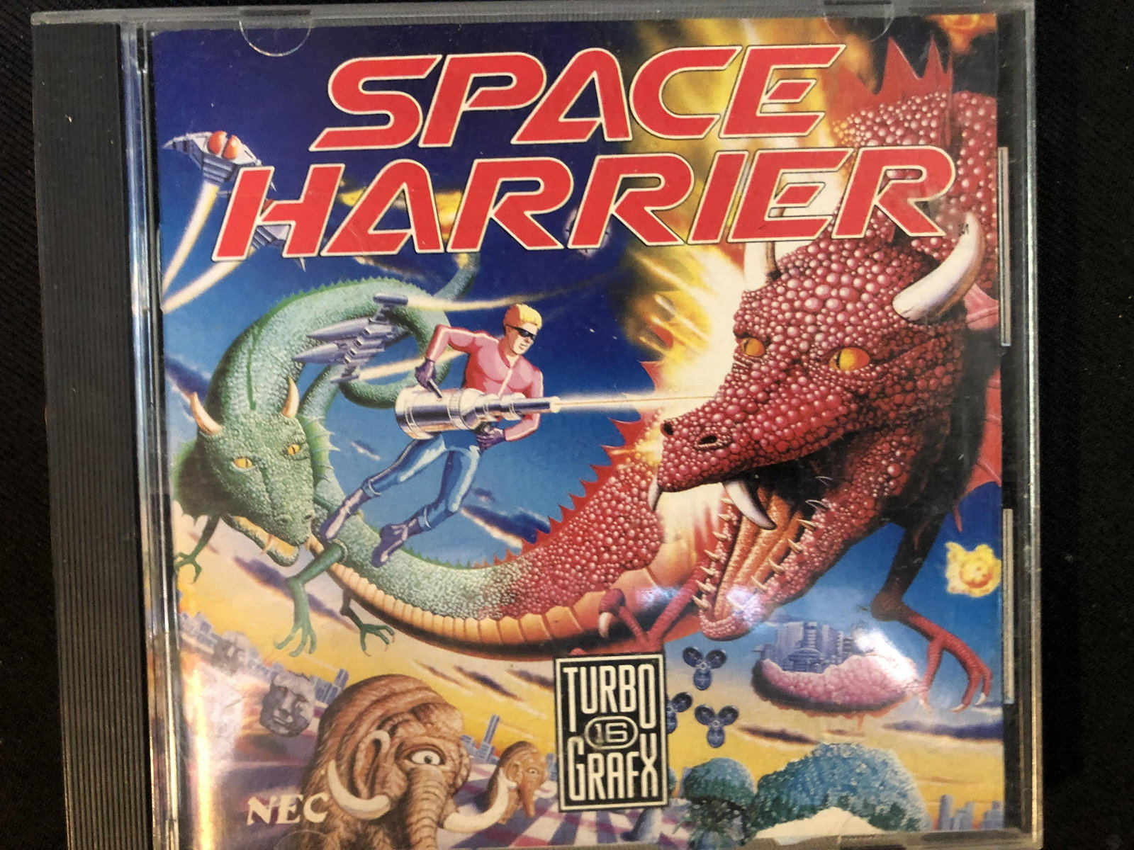 TURBO GRAFIX "SPACE HARRIER" VIDEO GAME (1 of 2)