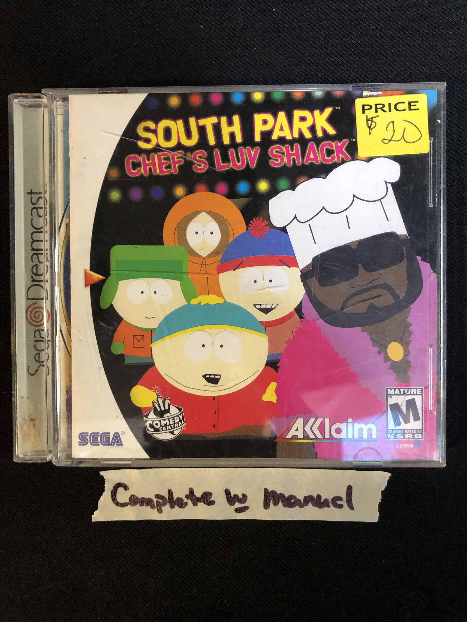 SEGA DREAMCAST "SOUTH PARK: CHEF'S LUV SHACK" COMPLETE W/MANUAL VIDEO GAME (1 of 1)