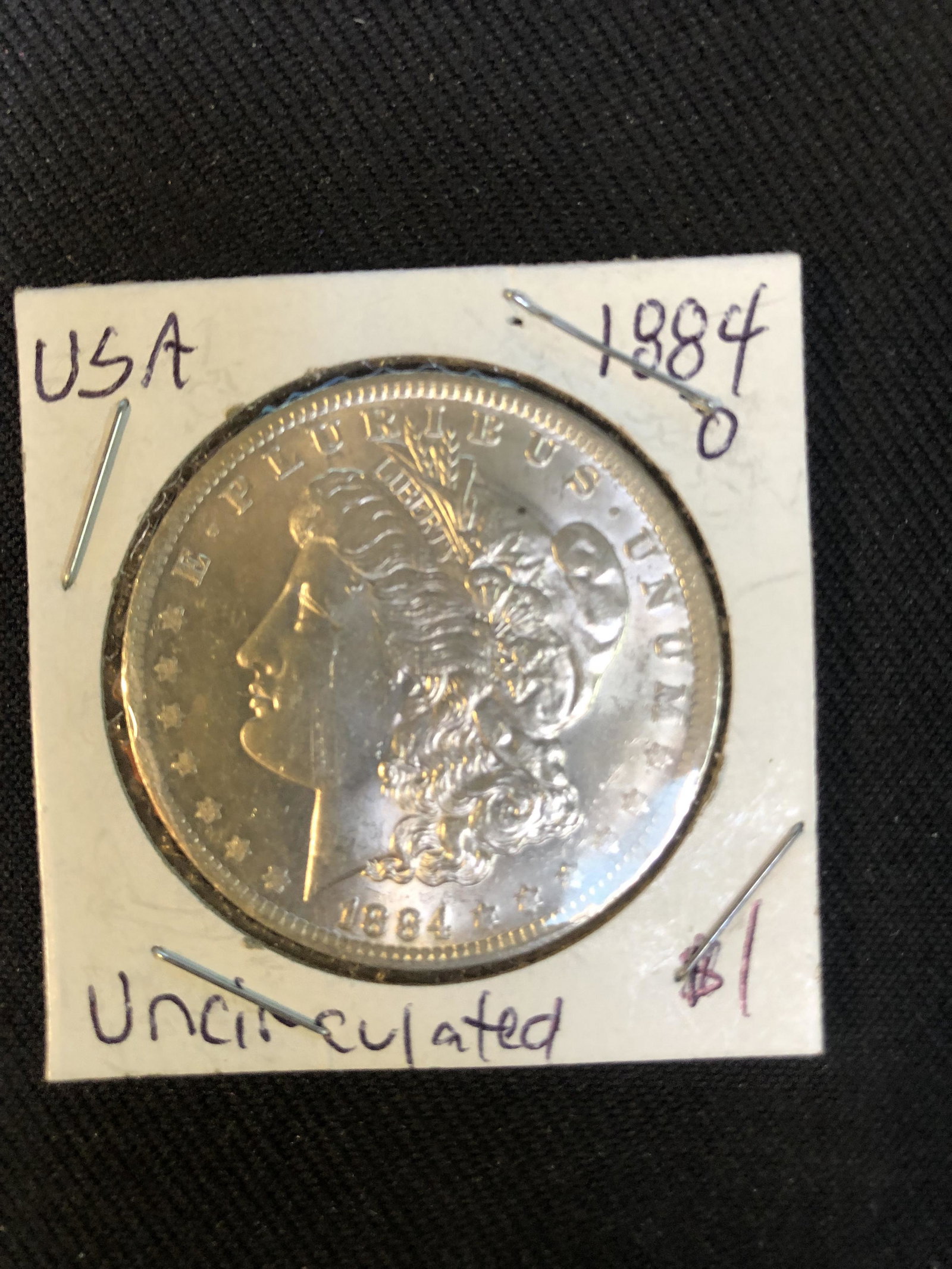 1884 O MORGAN SILVER DOLLAR UNCIRCULATED .900 SILVER: 1884 O MORGAN SILVER DOLLAR UNCIRCULATED .900 SILVER
