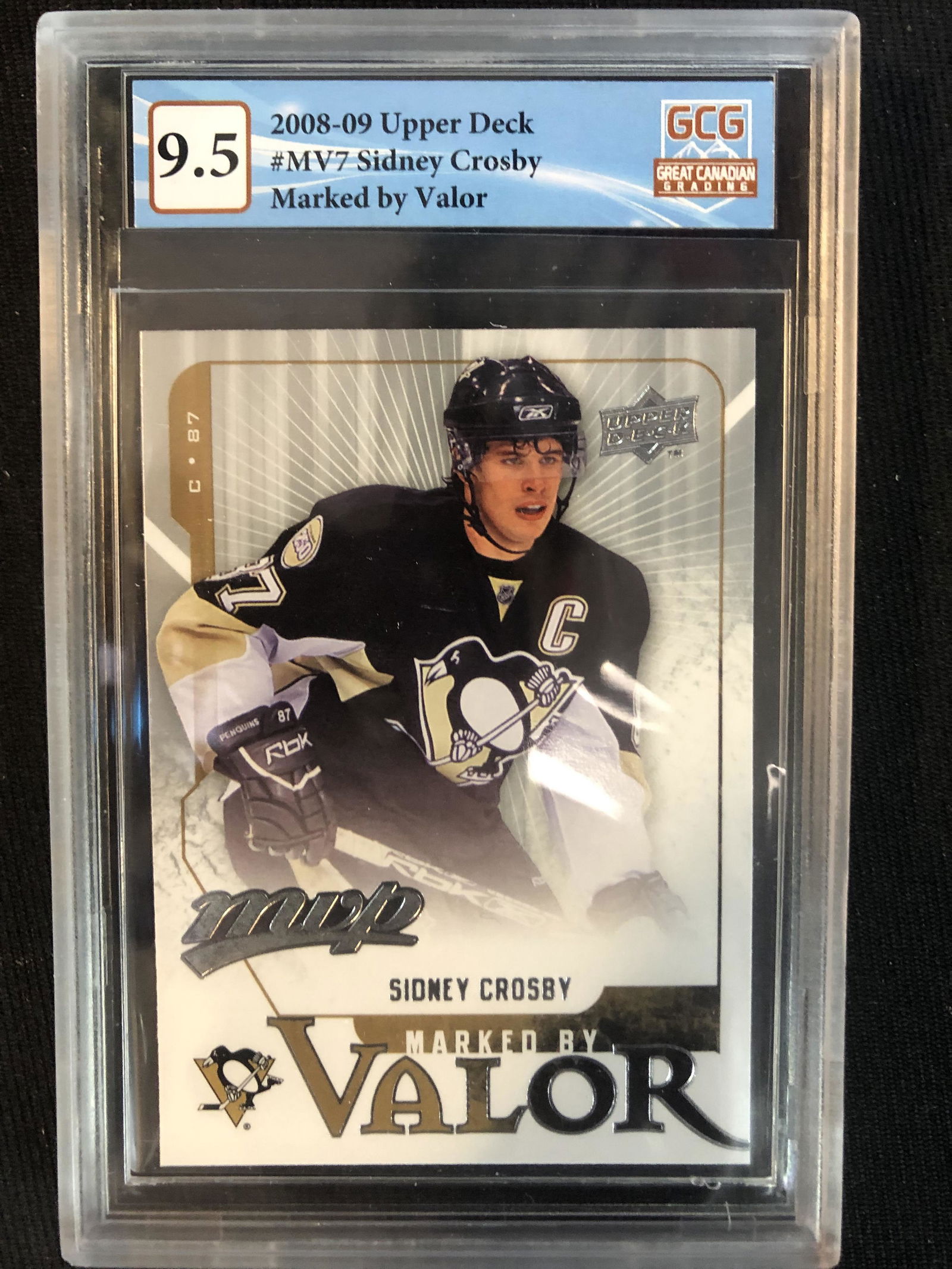 2008-09 UPPER DECK NO.MV7 SIDNEY CROSBY MARKED BY VALUE (GCG 9.5) (1 of 1)