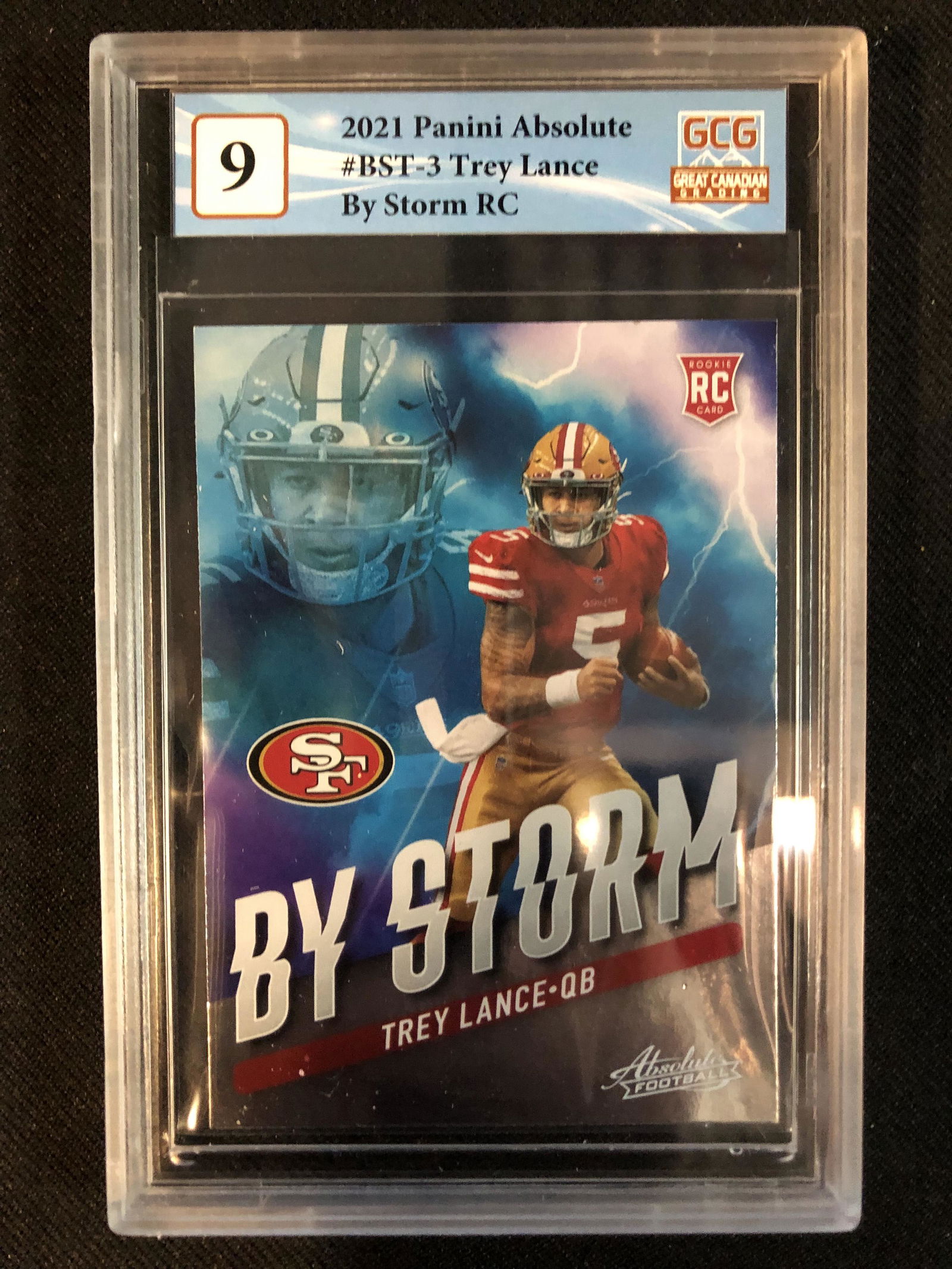 2021 PANINI ABSOLUTE NO.BST-3 TREY LANCE BY STORM RC (GCG 9) (1 of 2)