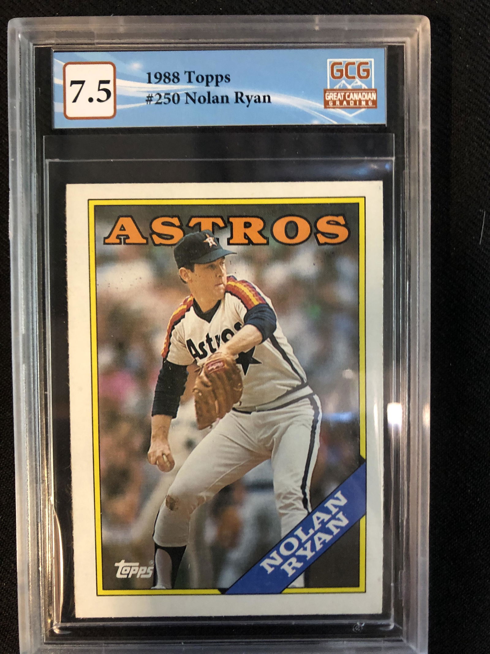 1988 TOPPS NO.250 NOLAN RYAN (GCG 7.5) (1 of 1)