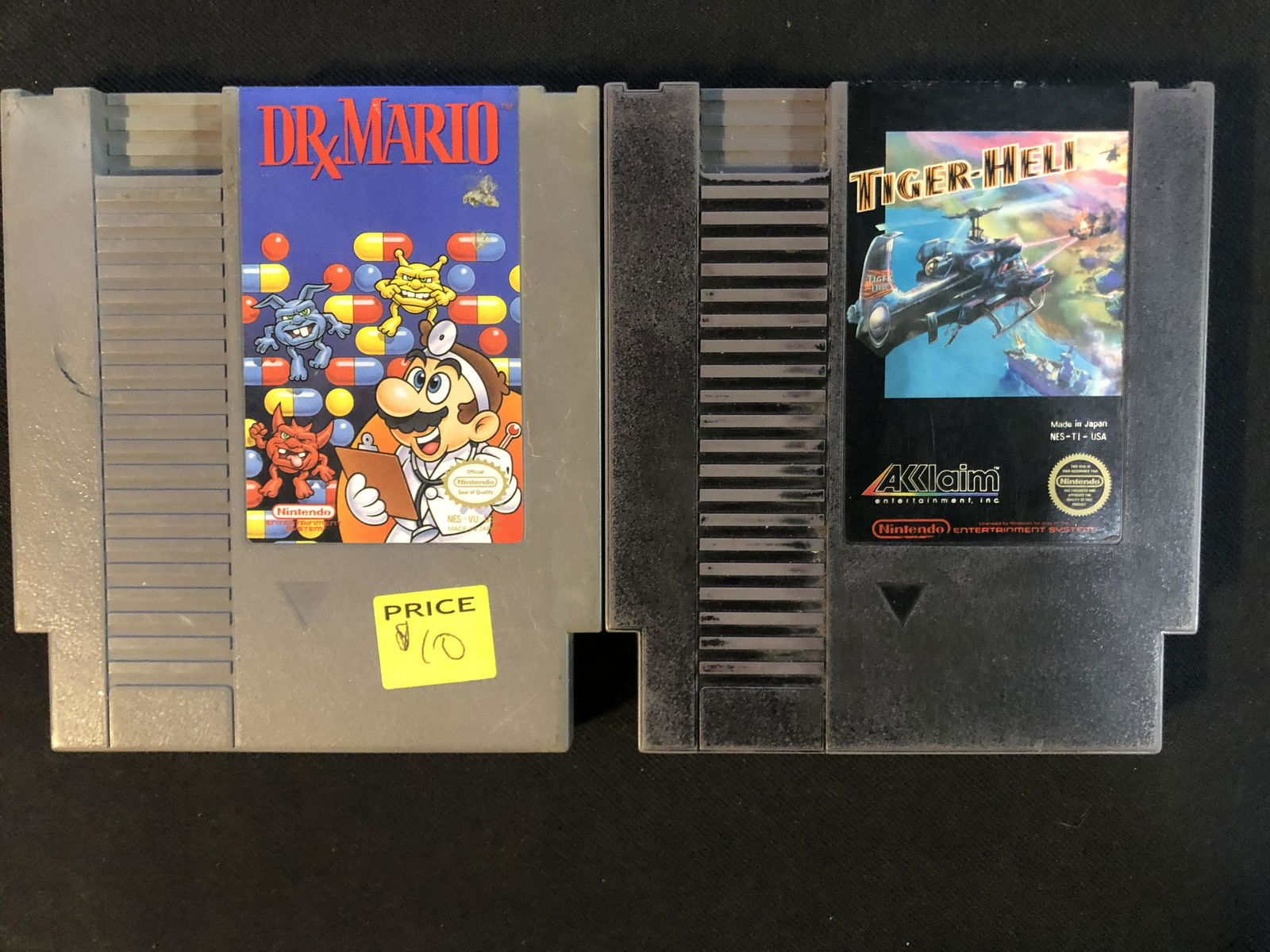 NINTENDO (NES) VIDEO GAME LOT (DR. MARIO/ TIGER HELL) (1 of 1)