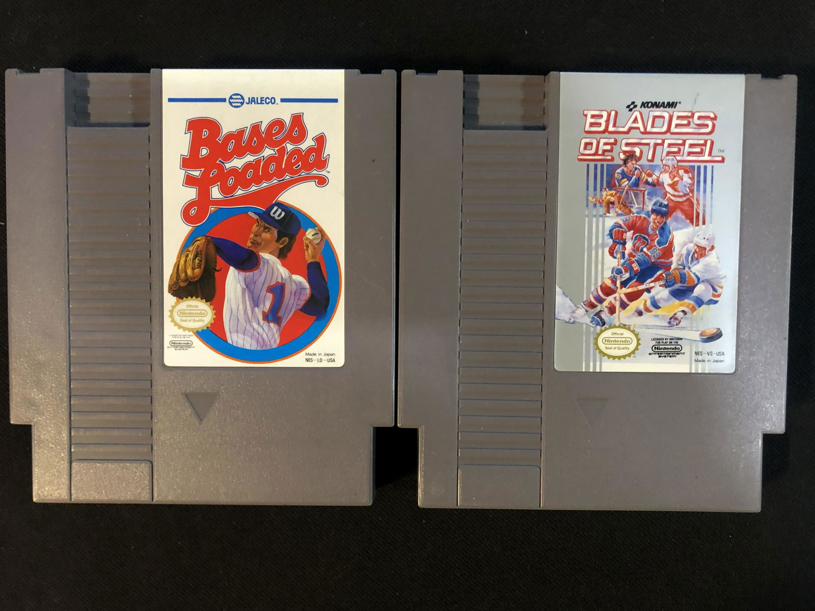 NINTENDO (NES) VIDEO GAME LOT (BASES LOADED/ BLADES OF STEEL) (1 of 1)