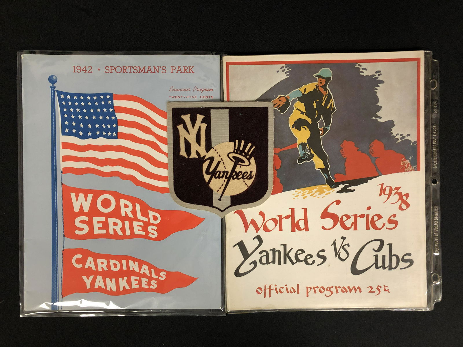 AUTHENTIC 1938 AND 1942 NY YANKEES WORLD SERIES PROGRAMS (1 of 1)