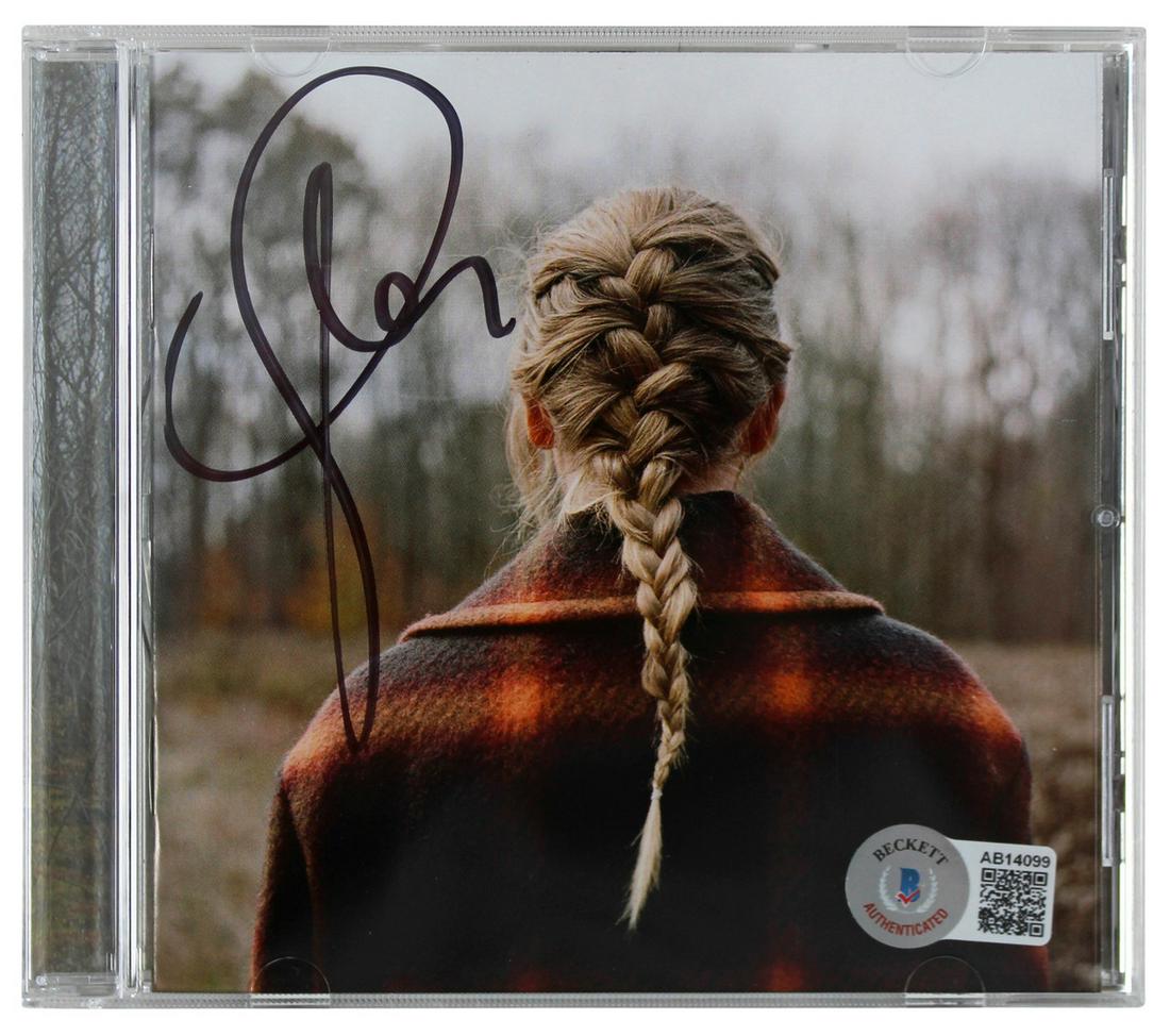 Taylor Swift Authentic Signed Evermore Cd Insert W/ Disk Autographed (BAS Witnessed) (1 of 2)