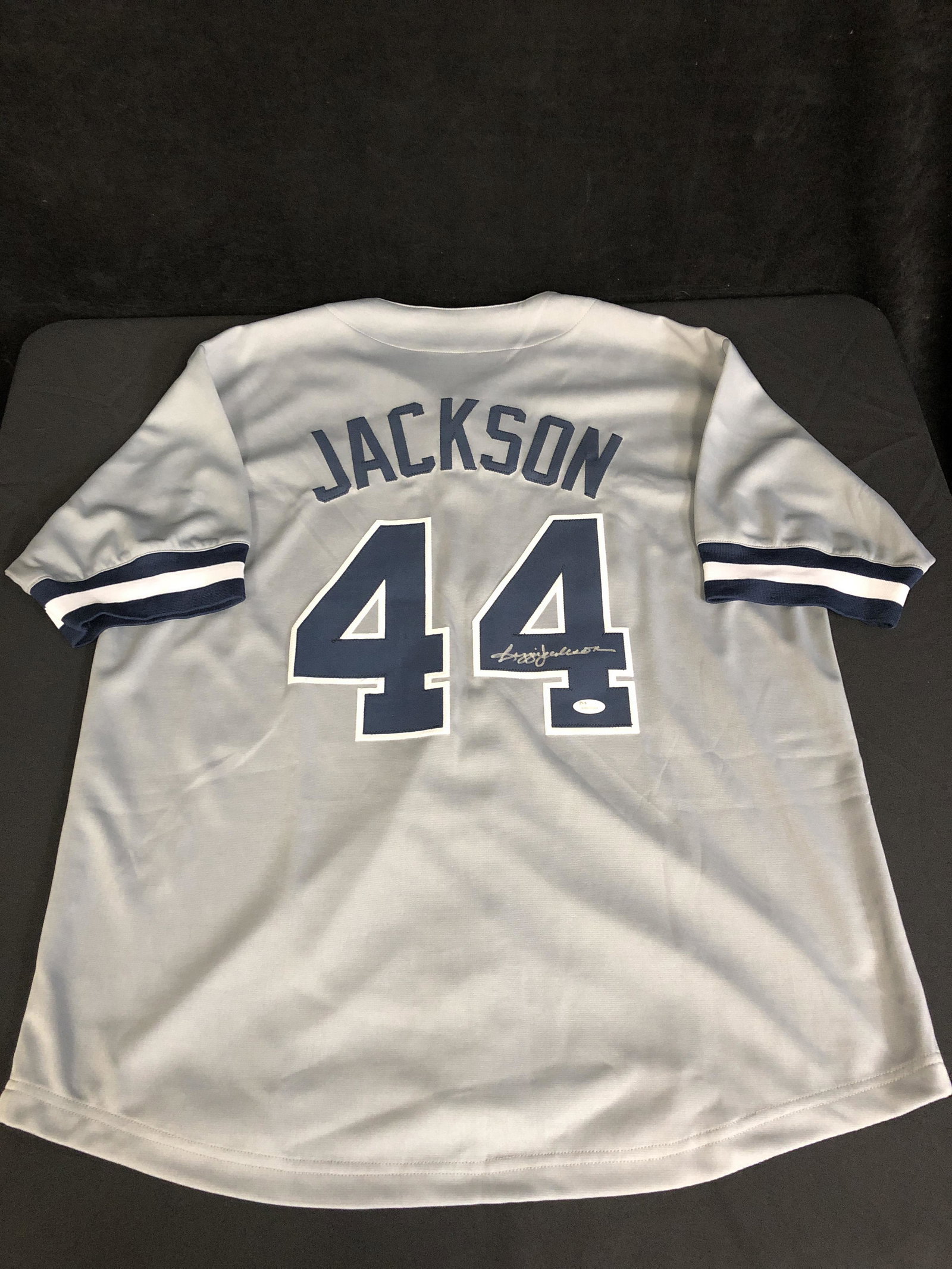 REGGIE JACKSON SIGNED YANKEES JERSEY (JSA COA) (1 of 3)