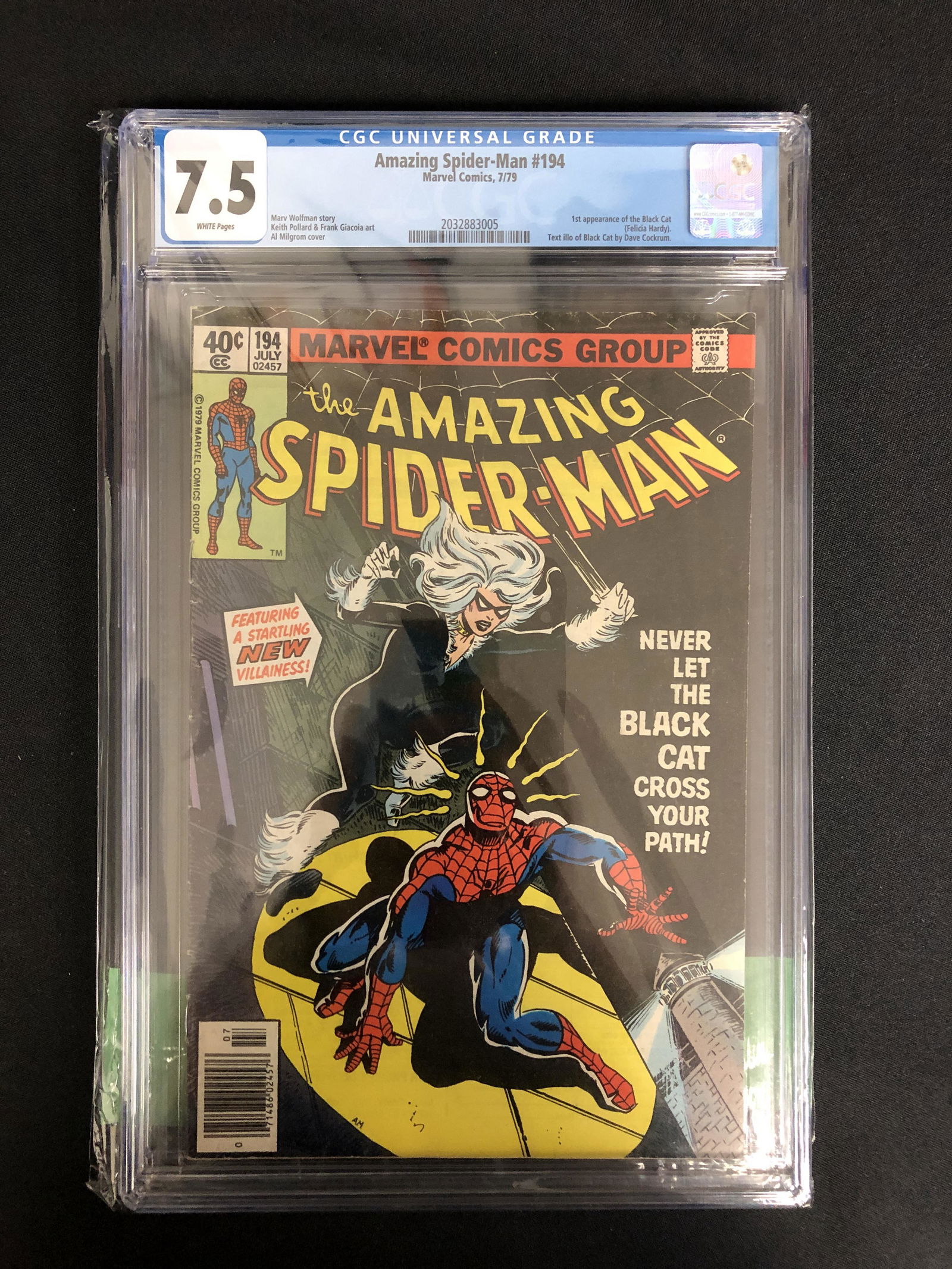 THE AMAZING SPIDER-MAN NO.194 CGC 7.5 (MARVEL COMICS, 1979) (1 of 1)