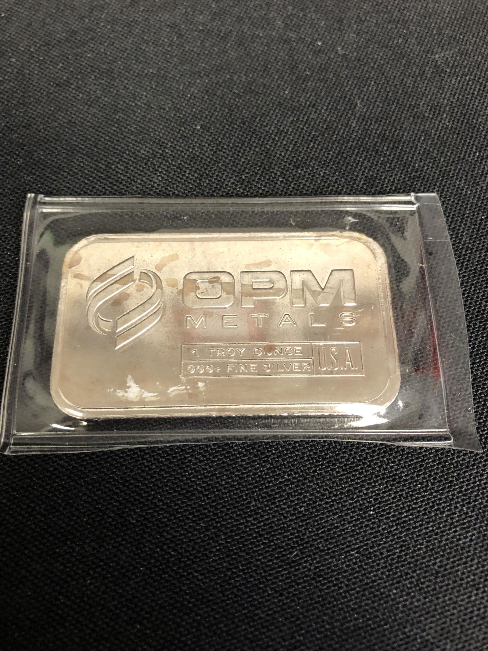 OPM METALS 1 TROY OUNCE .999 FINE SILVER BAR (1 of 1)