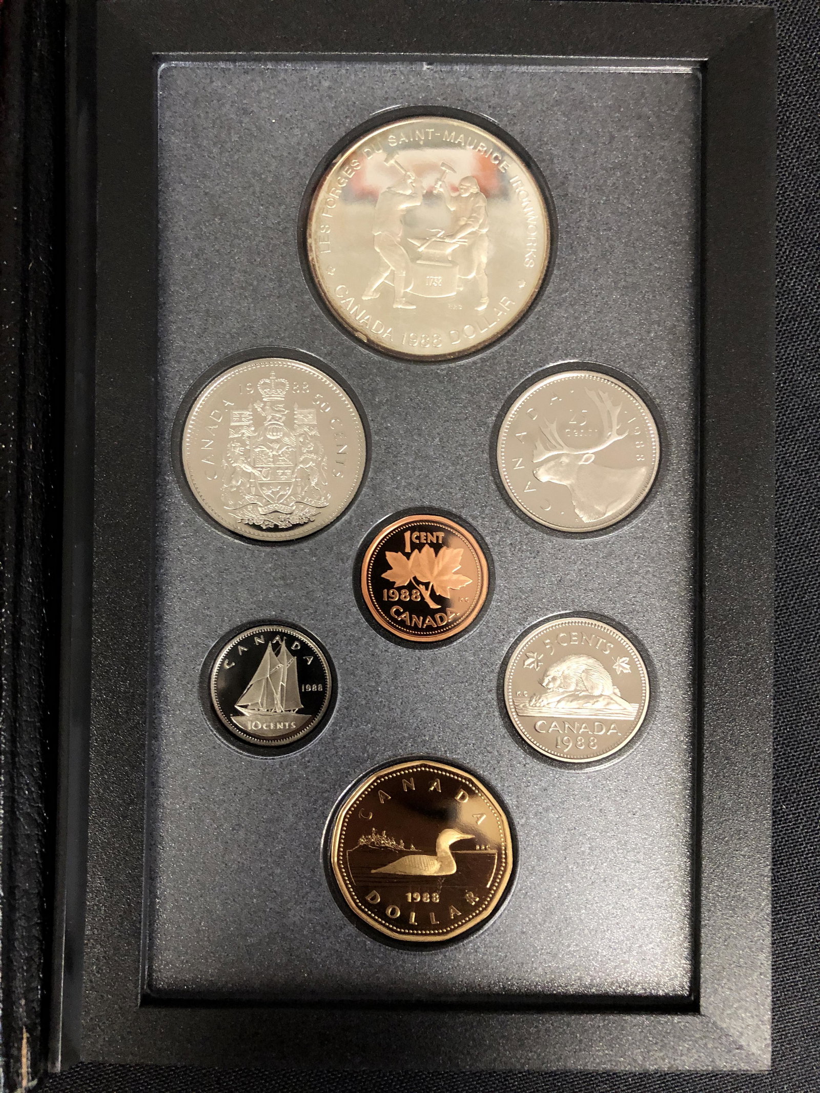 1988 CANADIAN DOUBLE DOLLAR SILVER  PROOF SET (1 of 2)