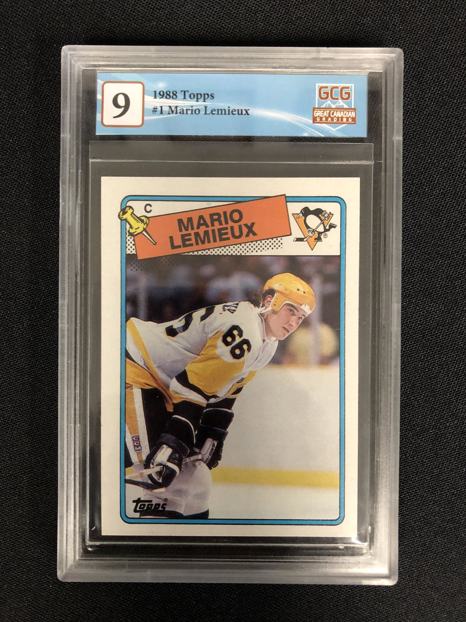 1988-89 O-PEE-CHEE NO.1 MARIO LEMIEUX (GCG 9) (1 of 2)
