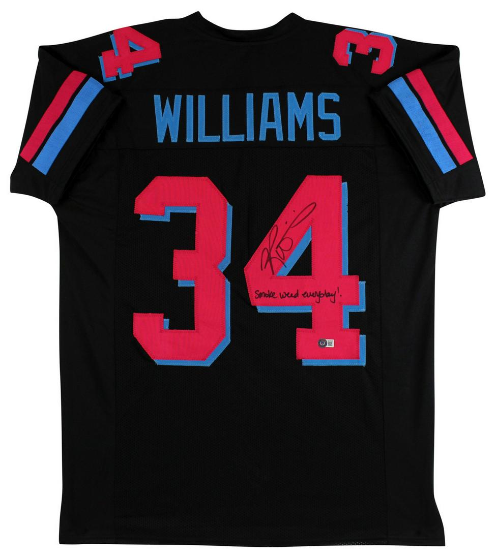 Ricky Williams Authentic Signed Black Miami Vice Pro Style Jersey (BAS Witnessed) (1 of 3)