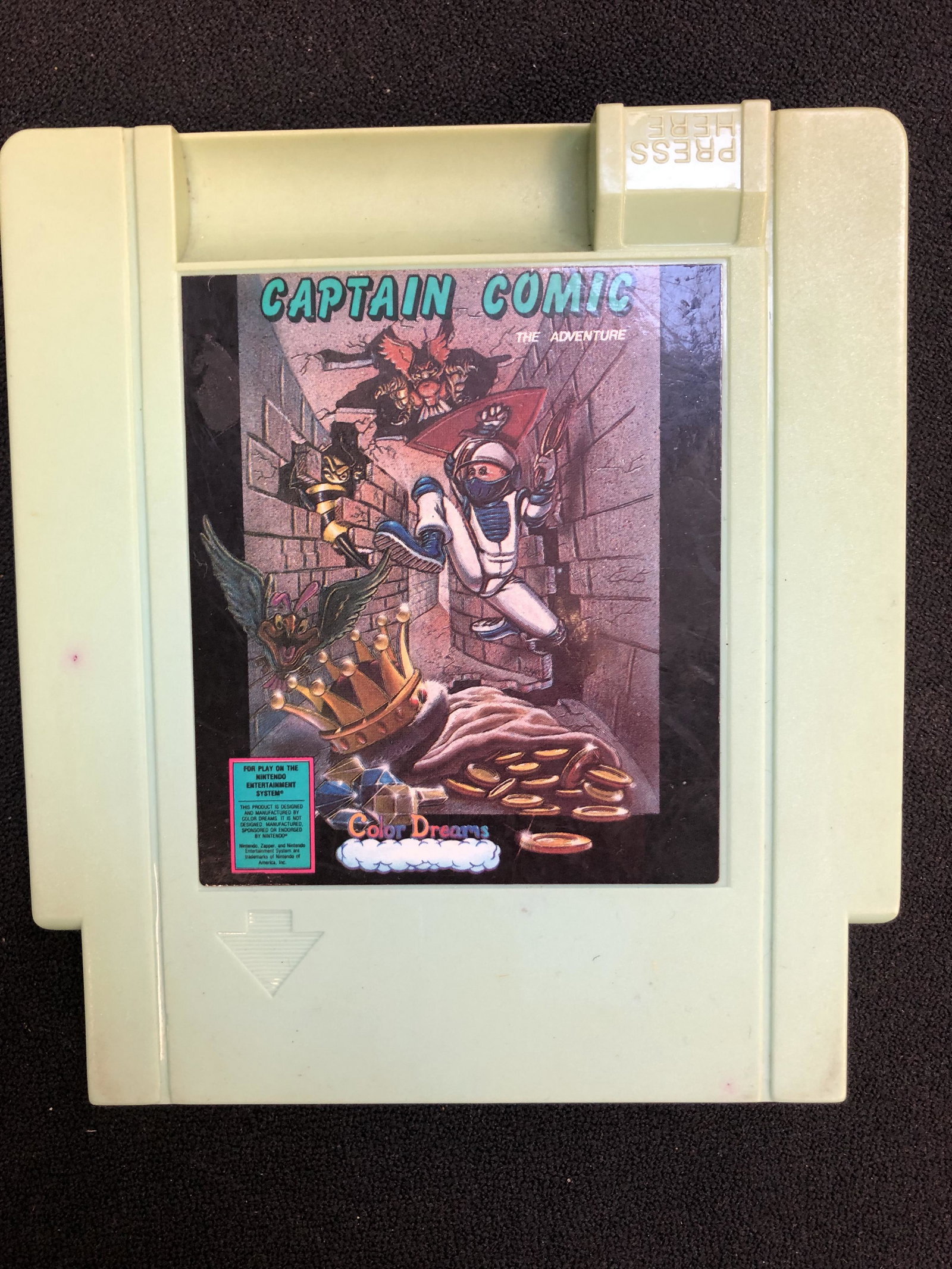NINTENDO (NES) CAPTAIN COMIC VIDEO GAME: NINTENDO (NES) CAPTAIN COMIC VIDEO GAME