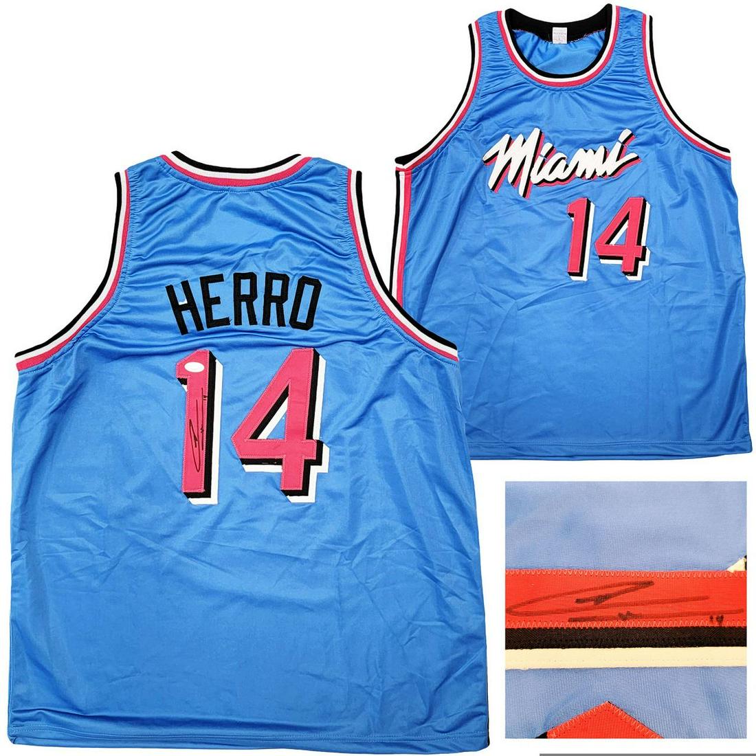 TYLER HERRO SIGNED HEAT PRO STYLE JERSEY (JSA COA) (1 of 1)
