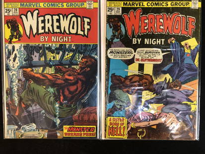 WEREWOLF BY NIGHT NO.20/NO.29 (MARVEL COMICS): WEREWOLF BY NIGHT NO.20/NO.29 (MARVEL COMICS)