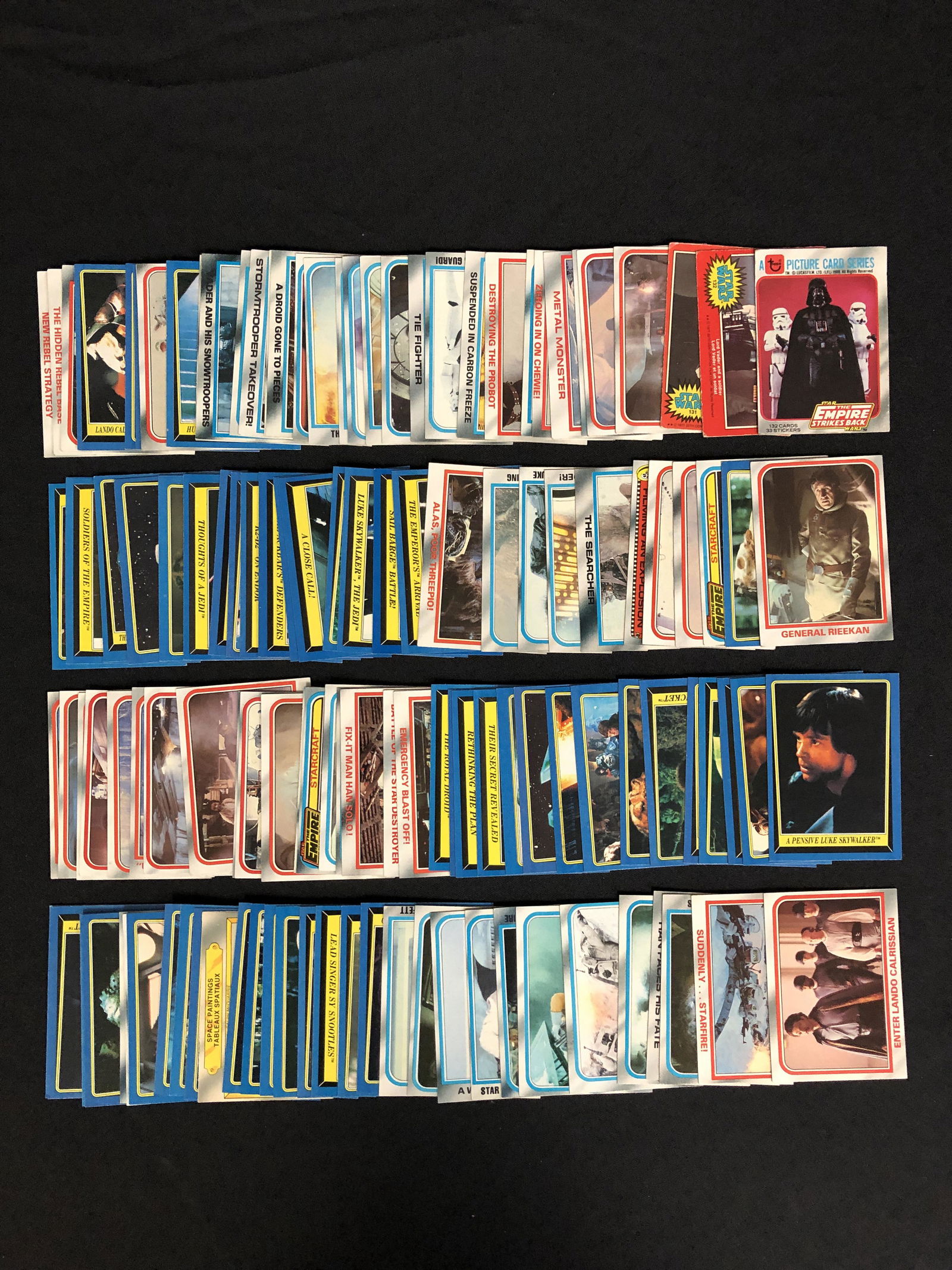 ASSORTED VINTAGE STAR WARS COLLECTOR CARDS LOT (1 of 1)