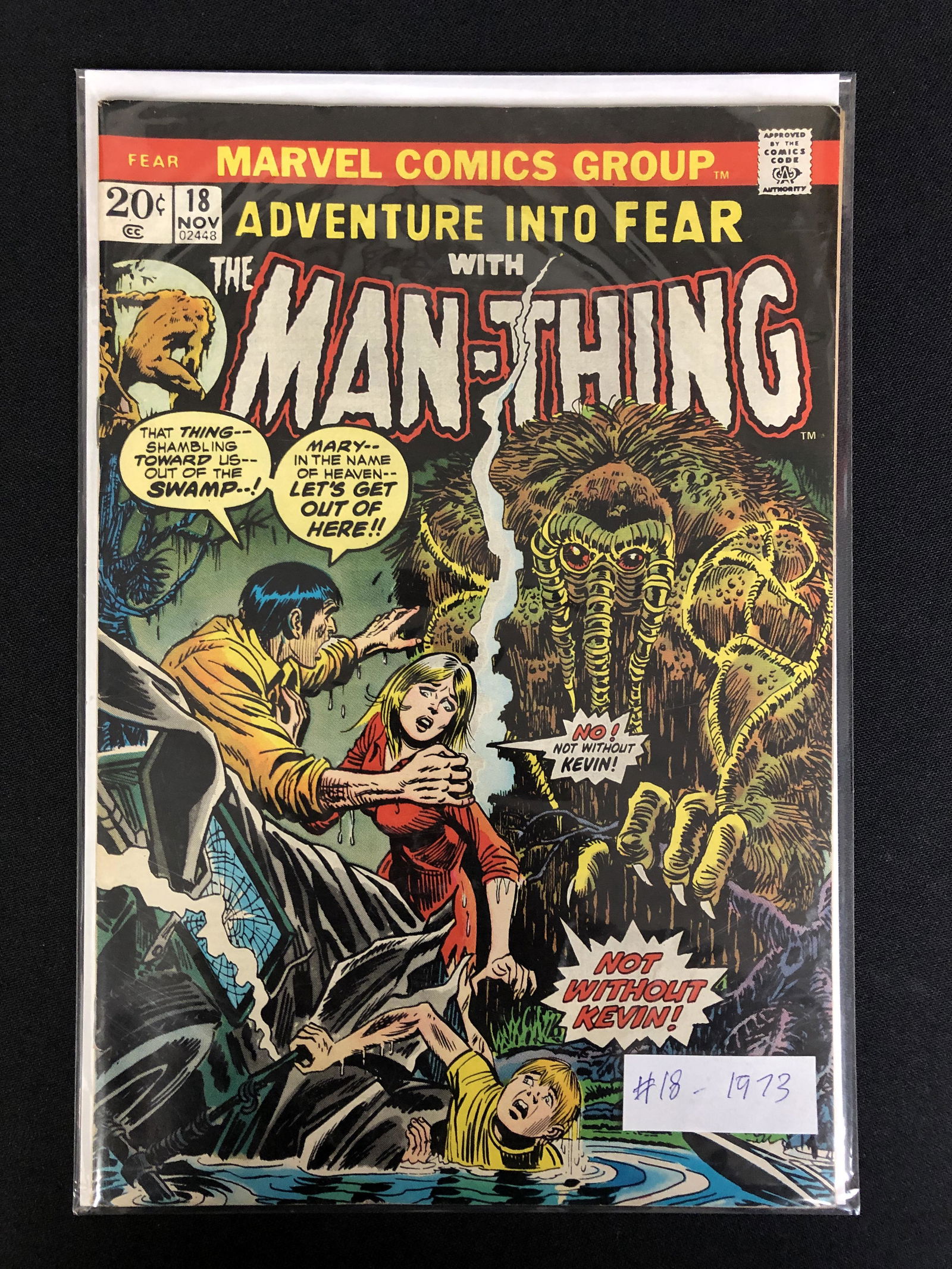 ADVENTURE INTO FEAR With The Man-Thing NO.18 (MARVEL COMICS) (1 of 1)