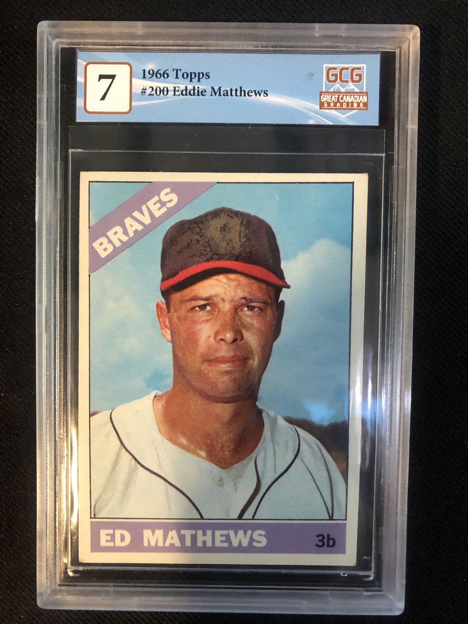 1966 TOPPS NO.200 EDDIE MATHEWS (GCG 7) (1 of 2)