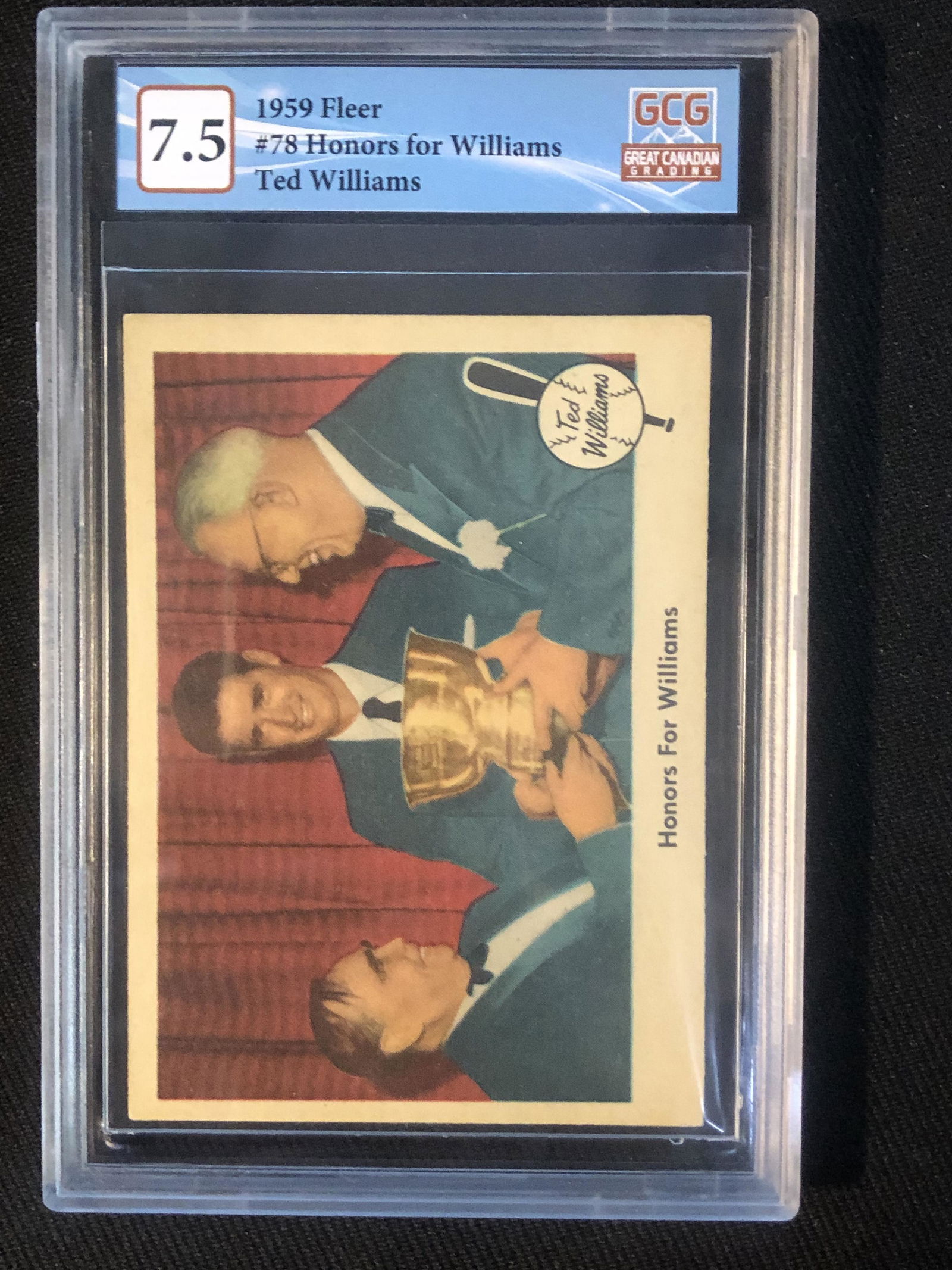 1959 FLEER NO.78 HONORS FOR WILLIAMS TED WILLIAMS (GCG 7.5) (1 of 2)