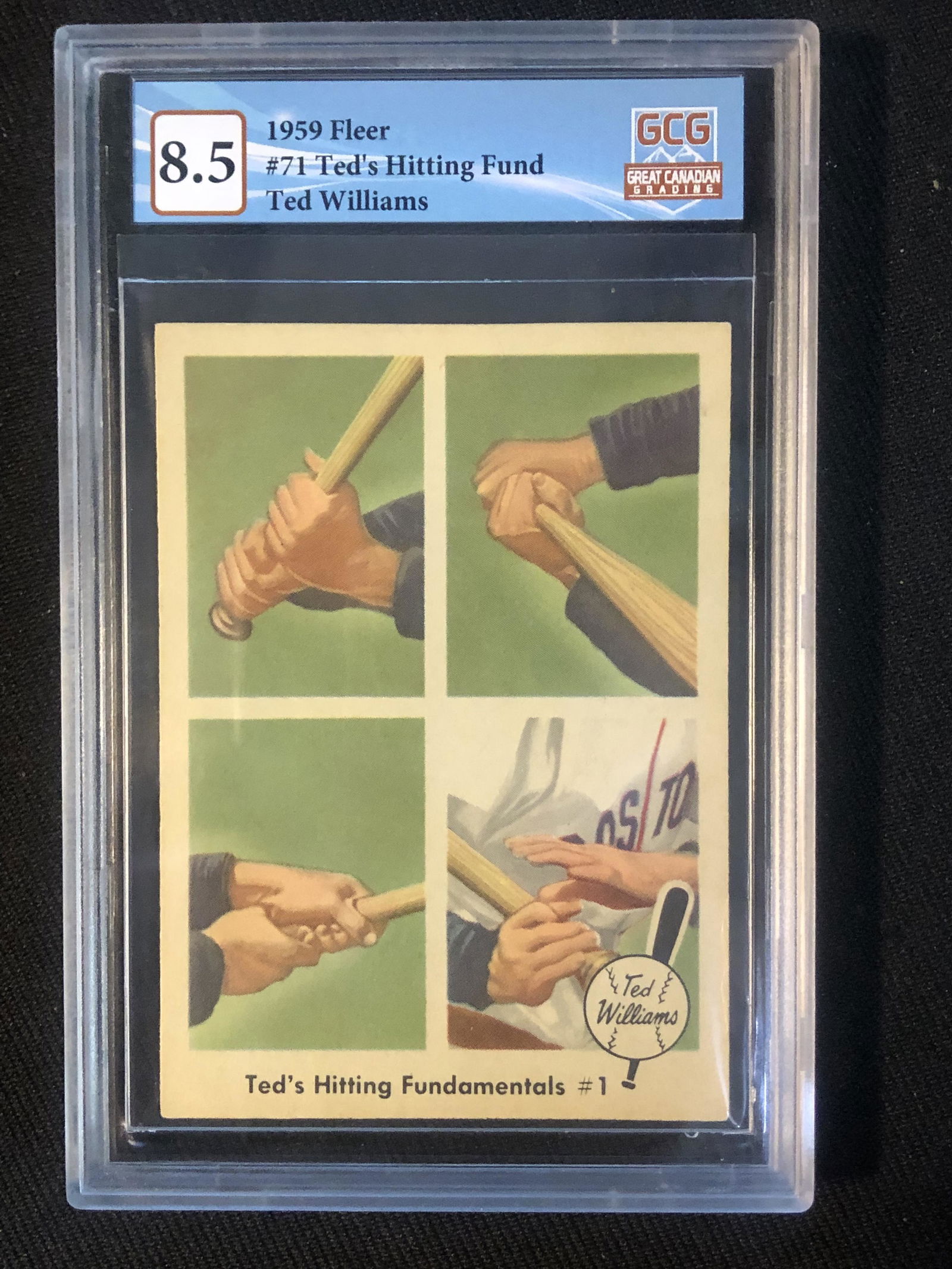 1959 FLEER NO.71 TED'S HITTING FUND TED WILLIAMS (GCG 8.5) (1 of 1)