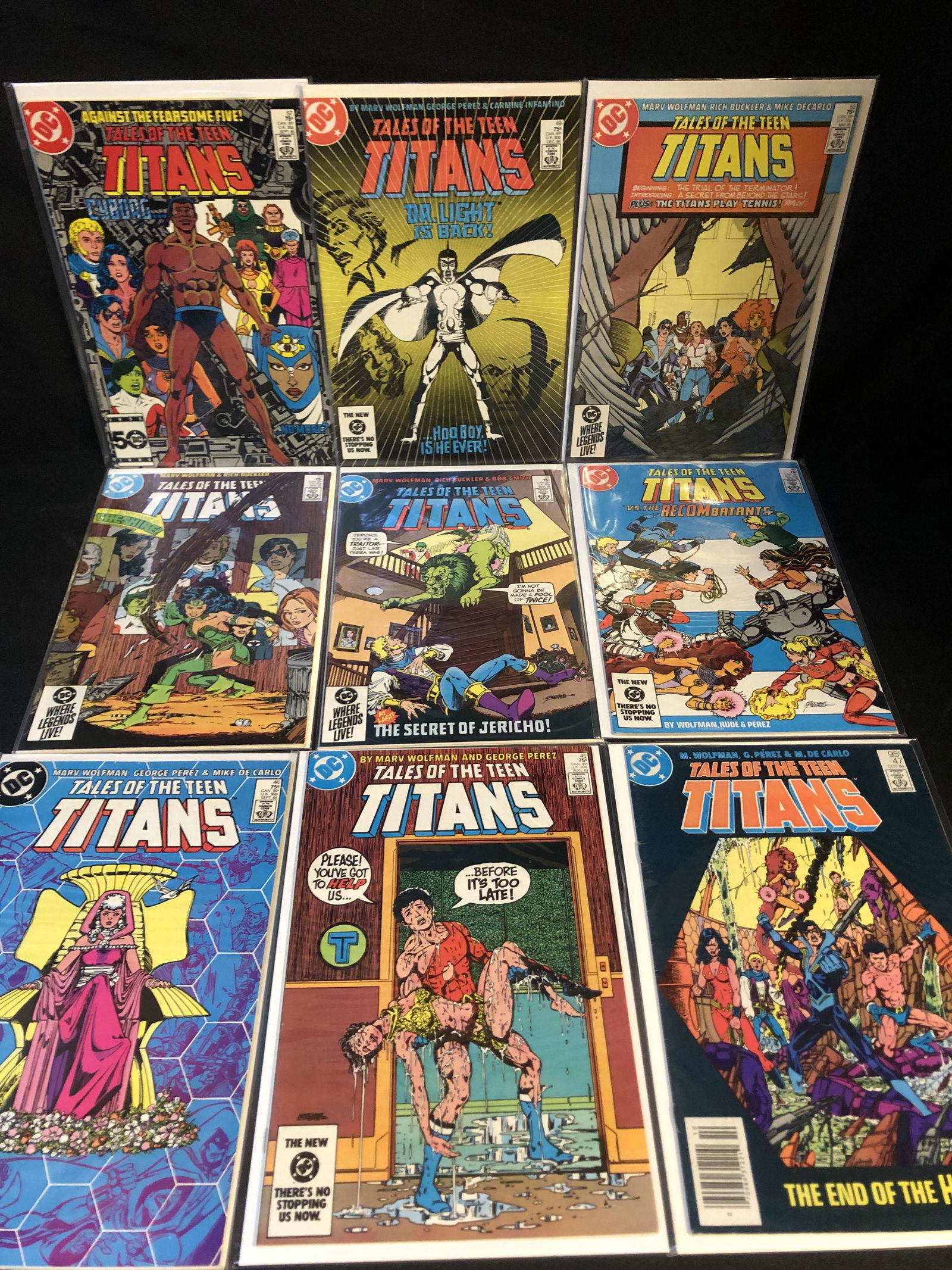 ASSORTED TALES OF THE TEEN TITANS COMIC BOOK LOT (1 of 1)