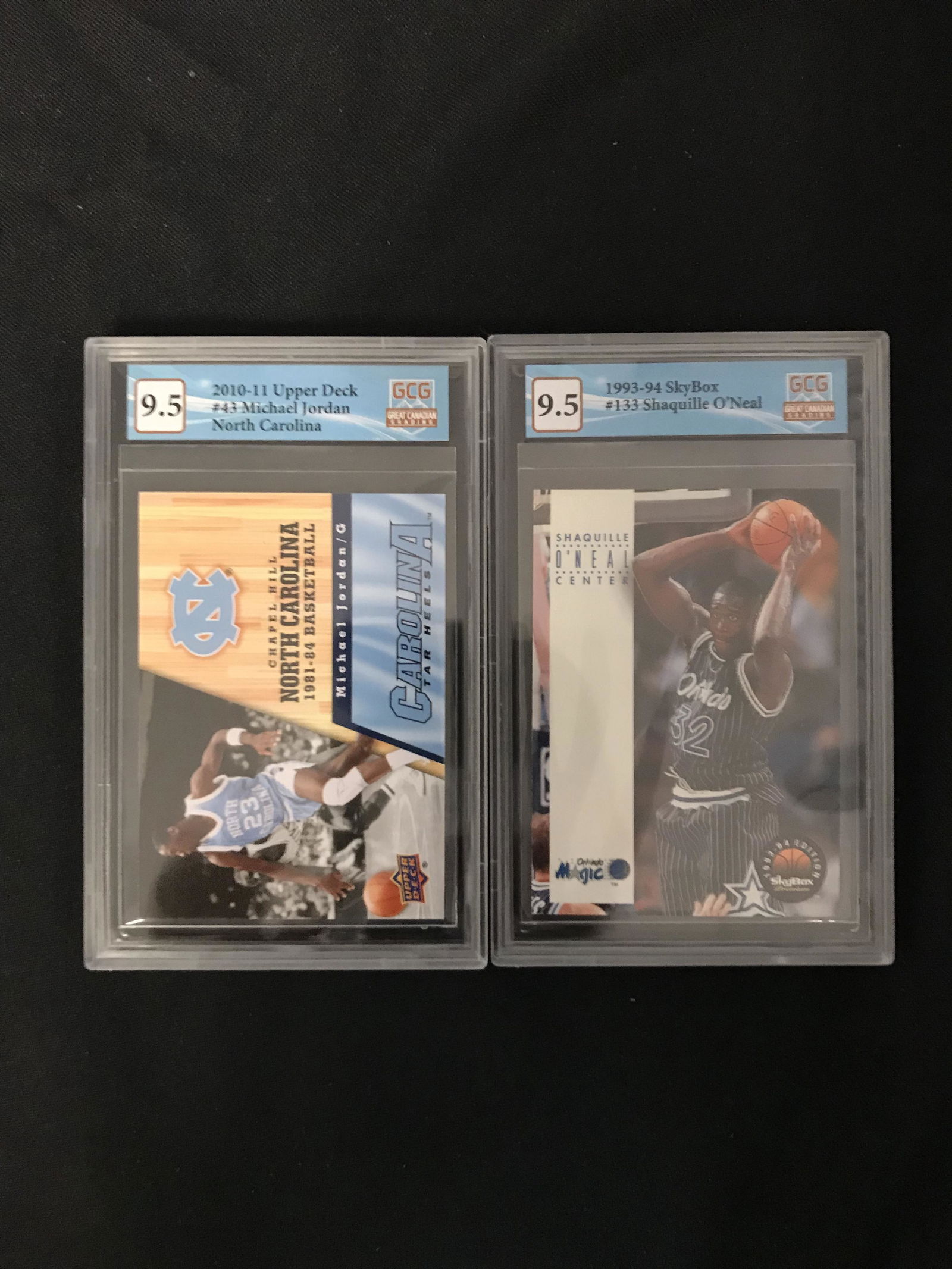 GCG HIGH GRADE BASKETBALL CARD LOT (MICHAEL JORDAN NC/ SHAQUILLE O'NEAL) (1 of 1)