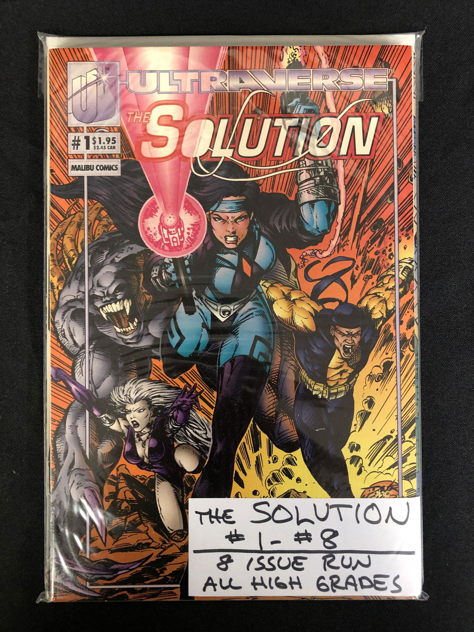 THE SOLUTION NO.1-8 (MALIBU COMICS) (1 of 1)