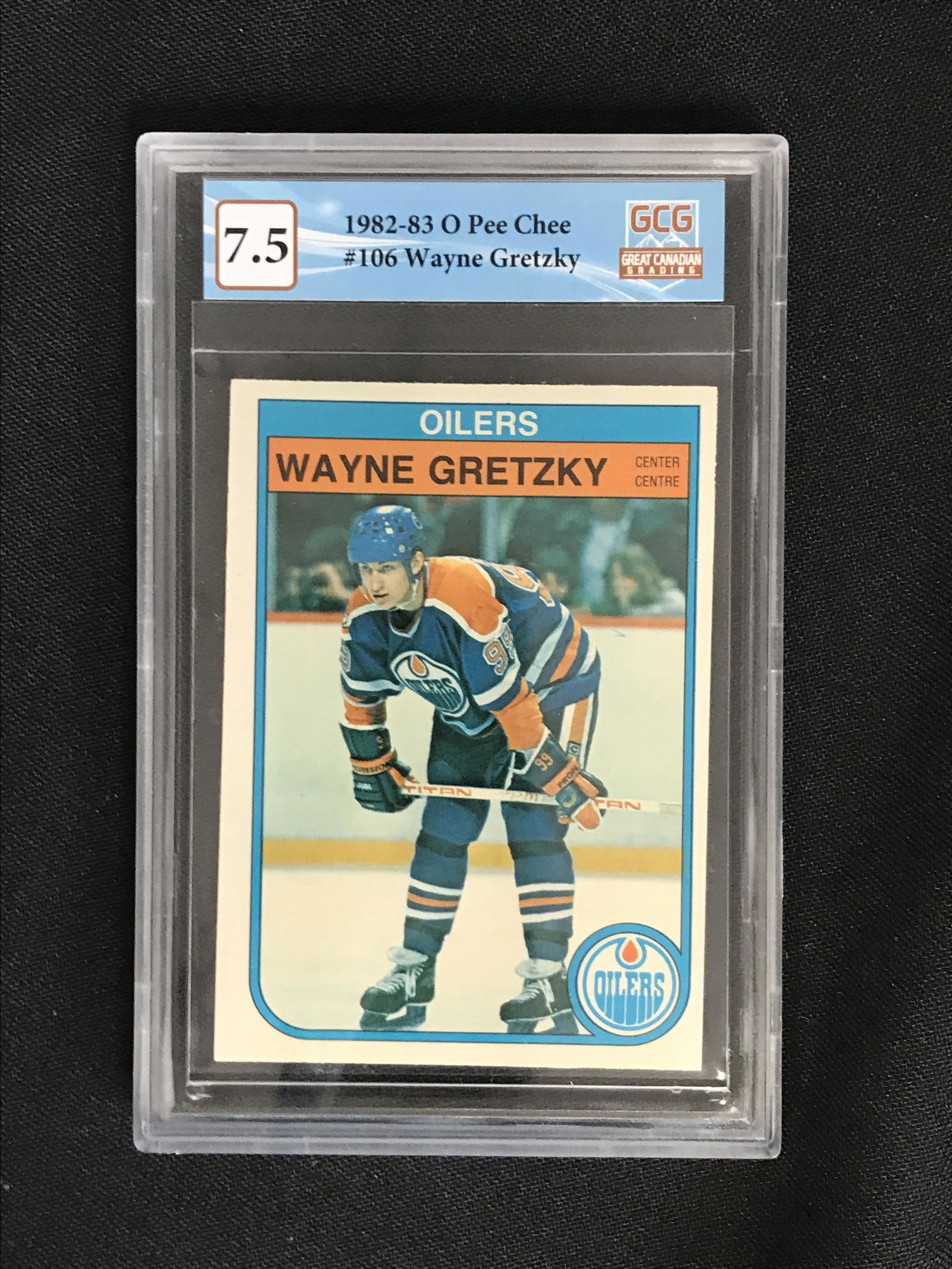 1982-83 O-PEE-CHEE NO.106 WAYNE GRETZKY (GCG 7.5) (1 of 1)