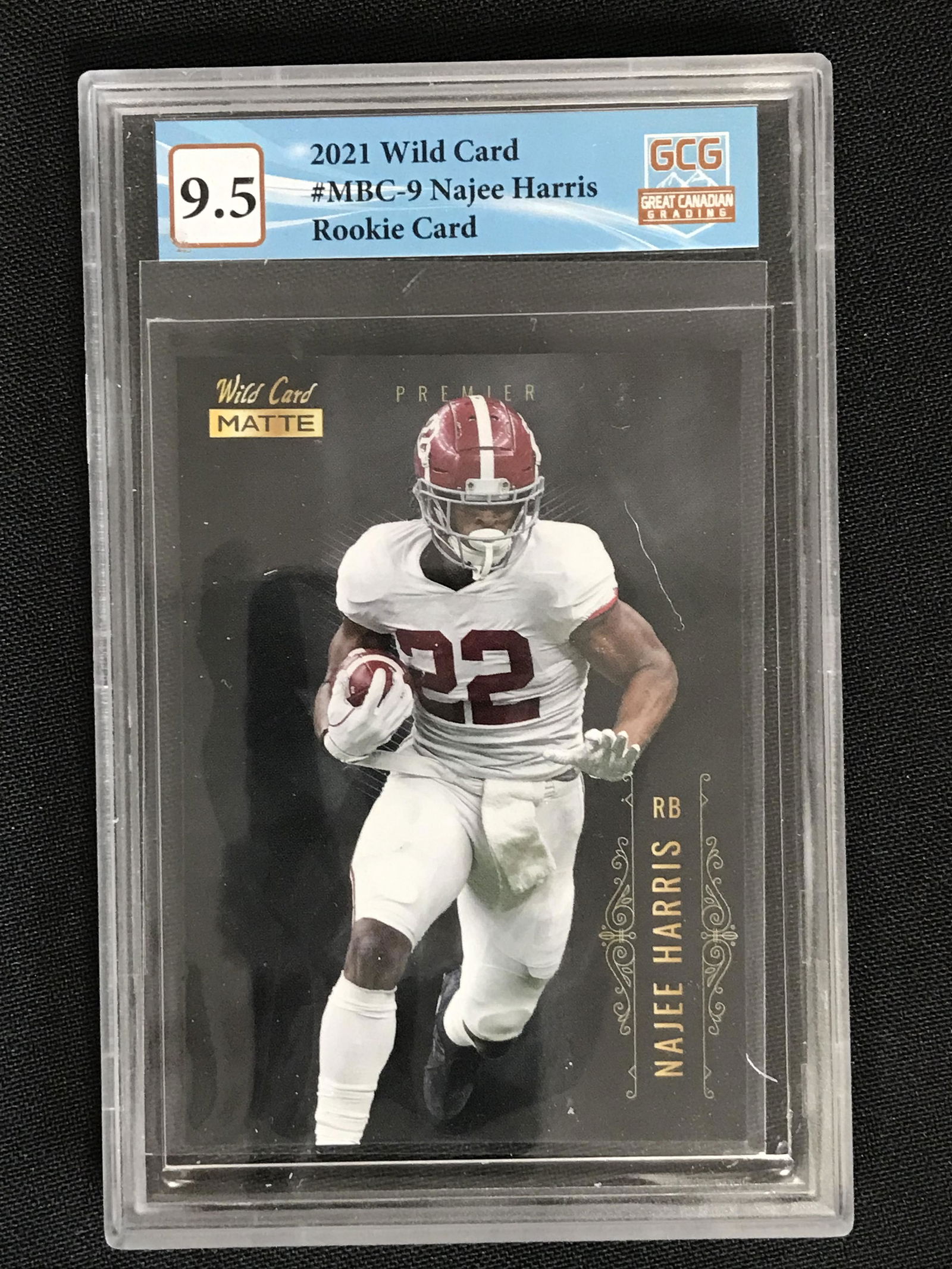 2021 WILD CARD NO.MBC-9 NAJEE HARRIS RC (GCG 9.5) (1 of 2)