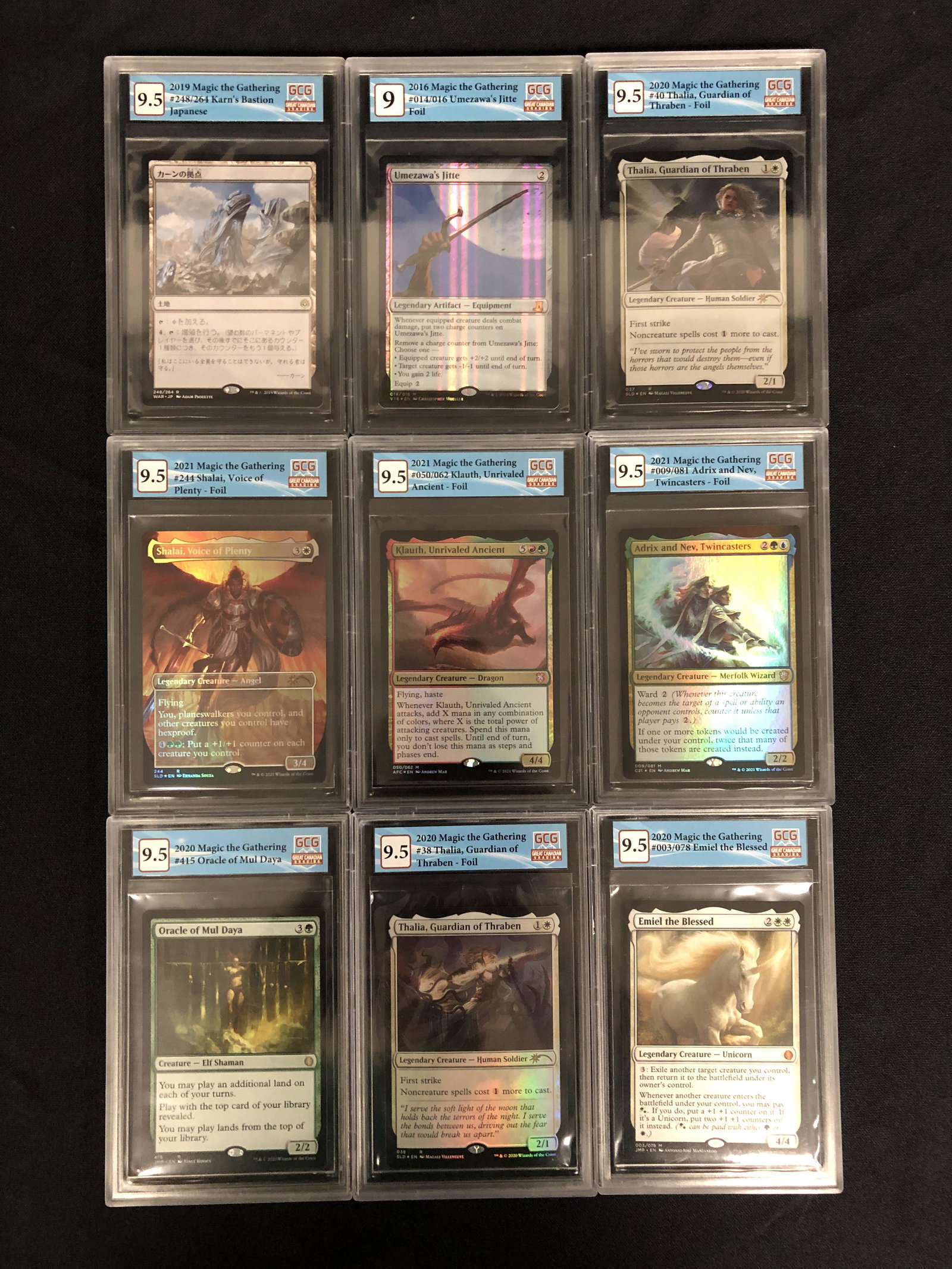 GCG HIGH GRADED MAGIC THE GATHERING CARDS LOT: GCG HIGH GRADED MAGIC THE GATHERING CARDS LOT