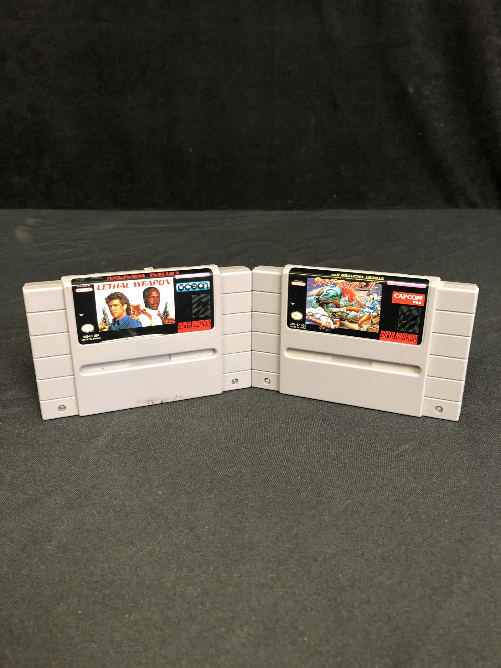 SUPER NINTENDO GAME LOT (STREE FIGHTER II/ LETHAL WEAPON) (1 of 1)