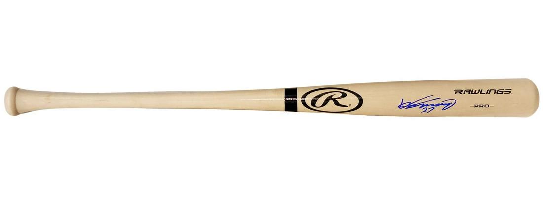 Vladimir Guerrero Sr. Autographed Blonde Rawlings Pro Bat Montreal Expos (Beckett) (1 of 2)