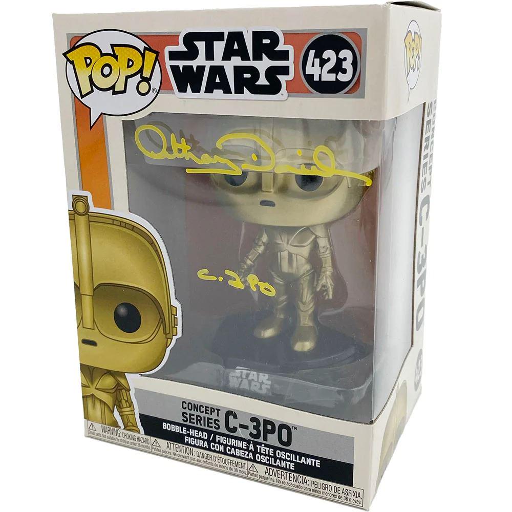 ANTHONY DANIELS SIGNED 'C-3PO' LIMITED EDITION FUNKO POP! (FROZEN POND COA) (1 of 1)