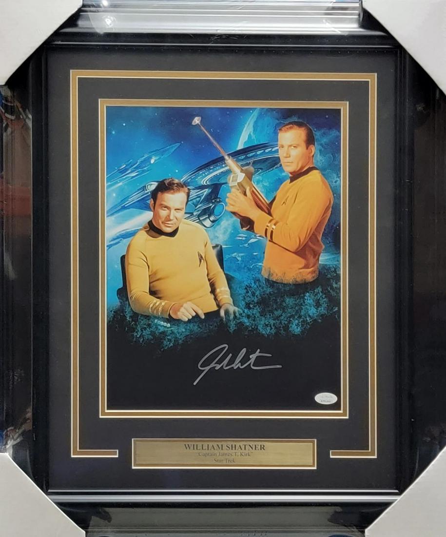 William Shatner Autographed Framed 11x14 Photo Captain Kirk (JSA) (1 of 1)