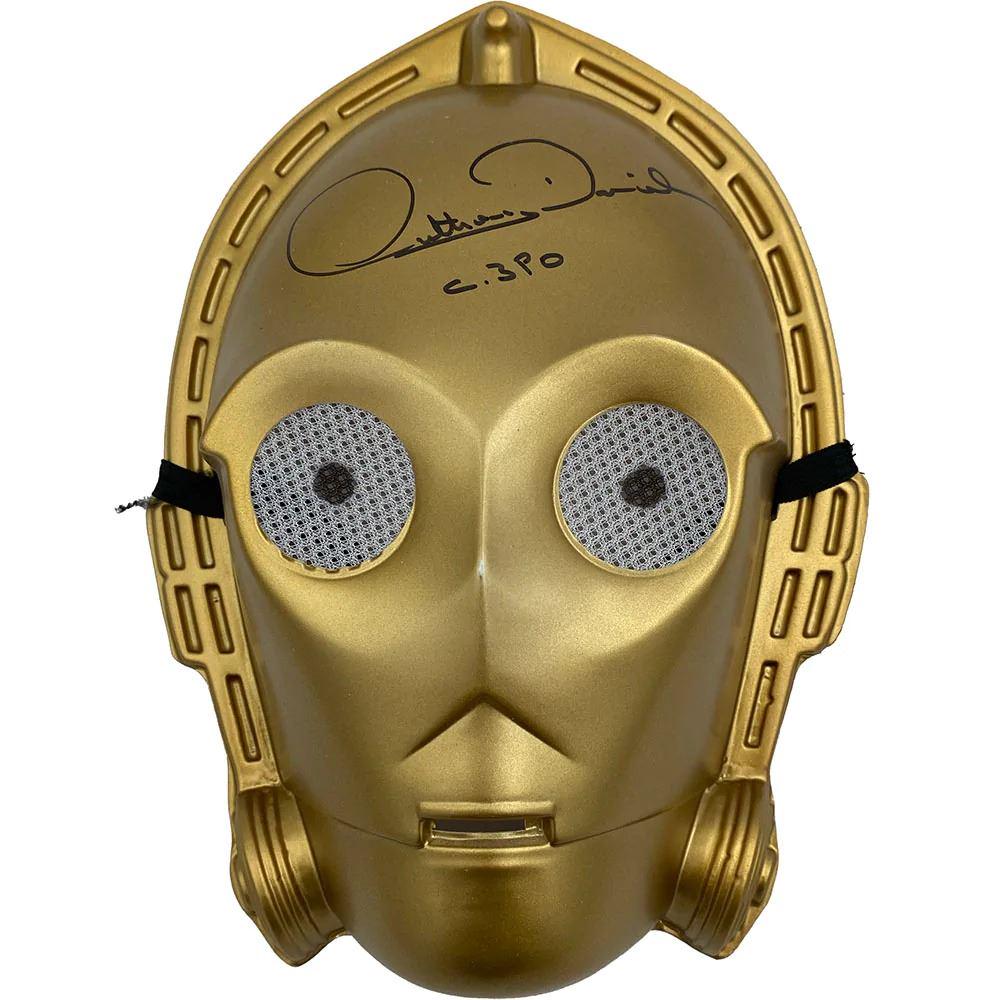 ANTHONY DANIELS SIGNED 'C-3PO' MASK (FROZEN POND COA) (1 of 2)