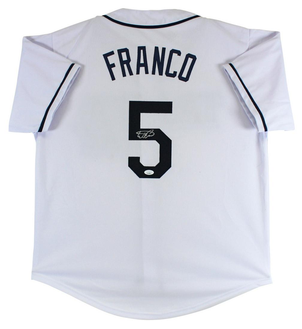 Wander Franco Authentic Signed White Pro Style Jersey Autographed (Beckett) (1 of 3)