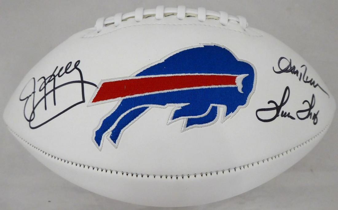 Buffalo Bills Football With 3 Signatures w/ Jim Kelly, Thurman Thomas & Andre Reed (JSA Witnessed) (1 of 4)
