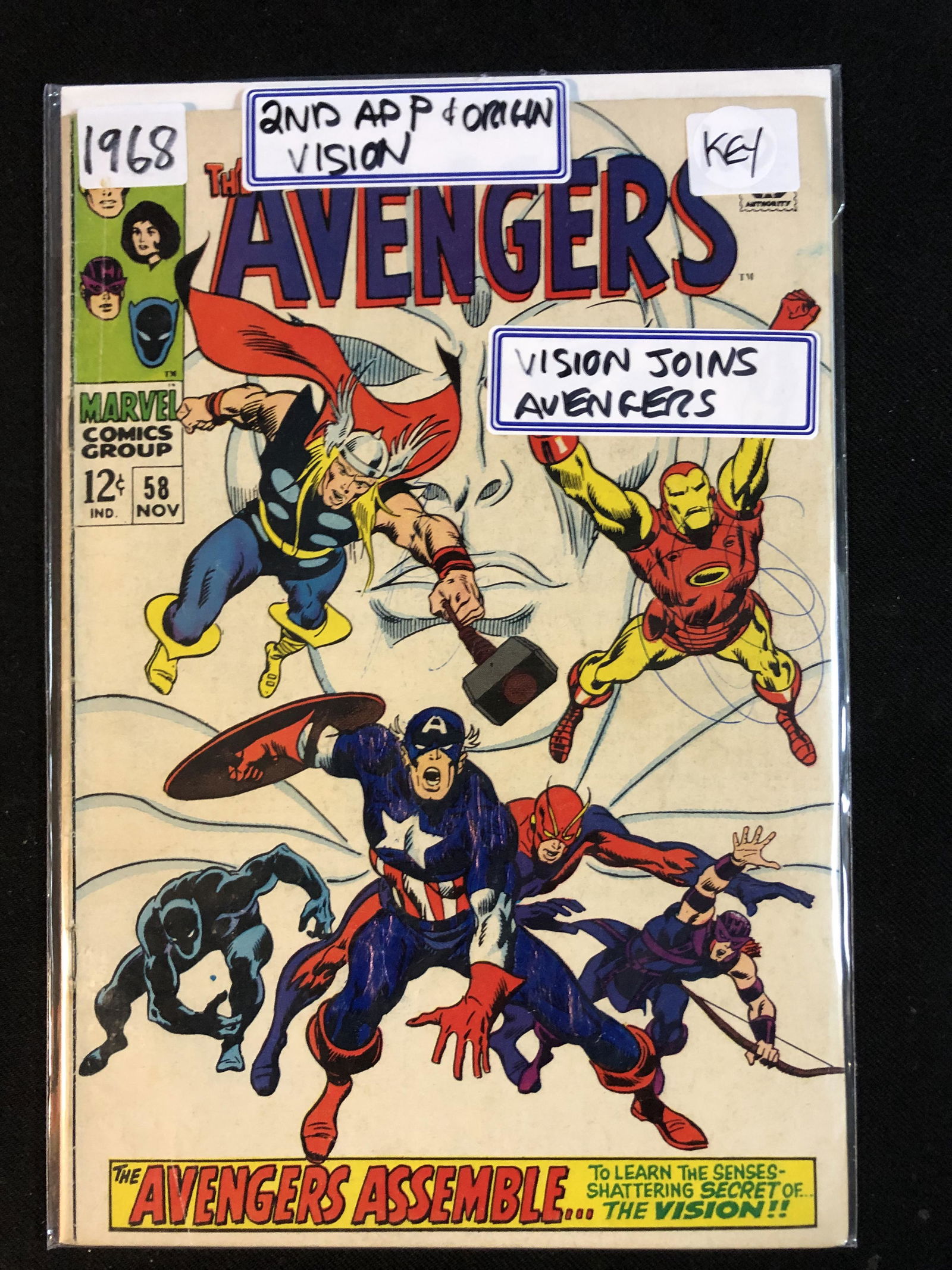 THE AVENGERS NO.58 (MARVEL COMICS, 1968) (1 of 1)