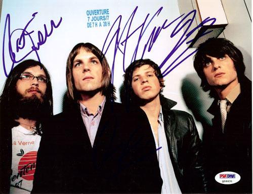 Kings of Leon Autographed 8x10 Photo C.Followill, M.Followill, J.Followill & N.Followill (PSA/DNA) (1 of 2)