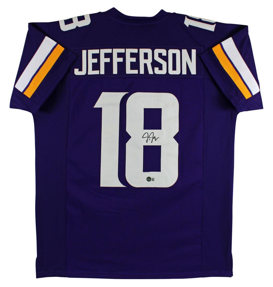 JUSTIN JEFFERSON SIGNED MINNESOTA VIKINGS JERSEY (BECKETT COA) (1 of 3)