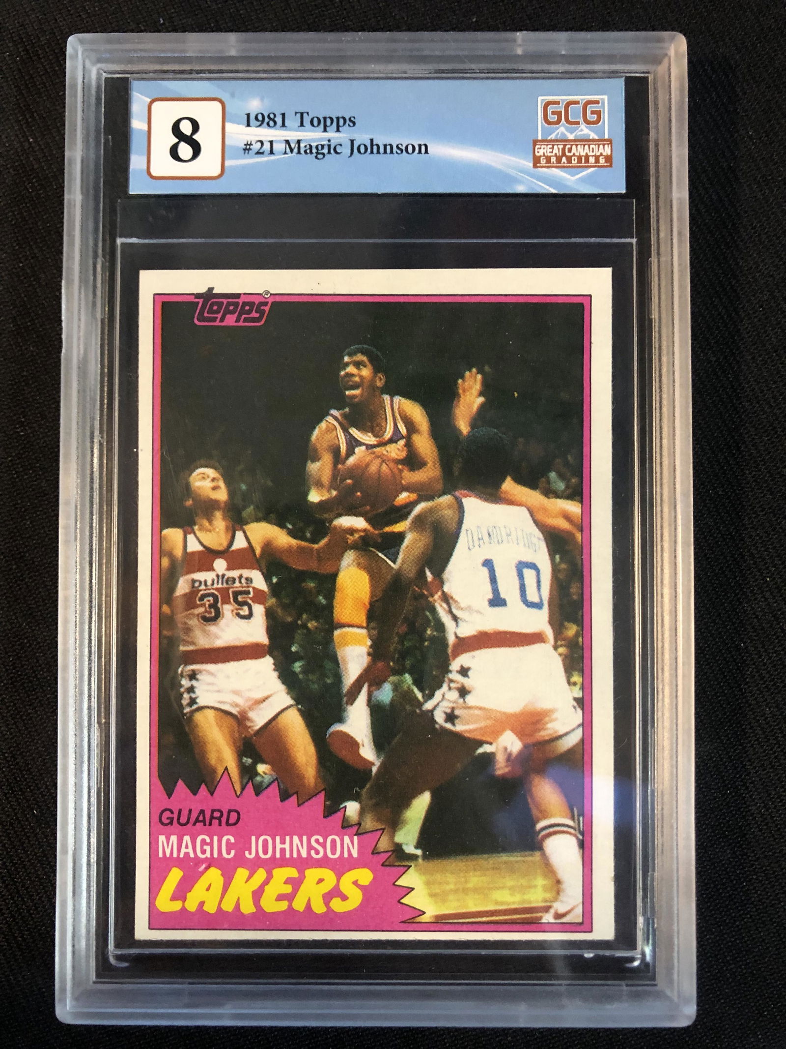 1981 TOPPS NO.21 MAGIC JOHNSON (GCG 8) (1 of 2)